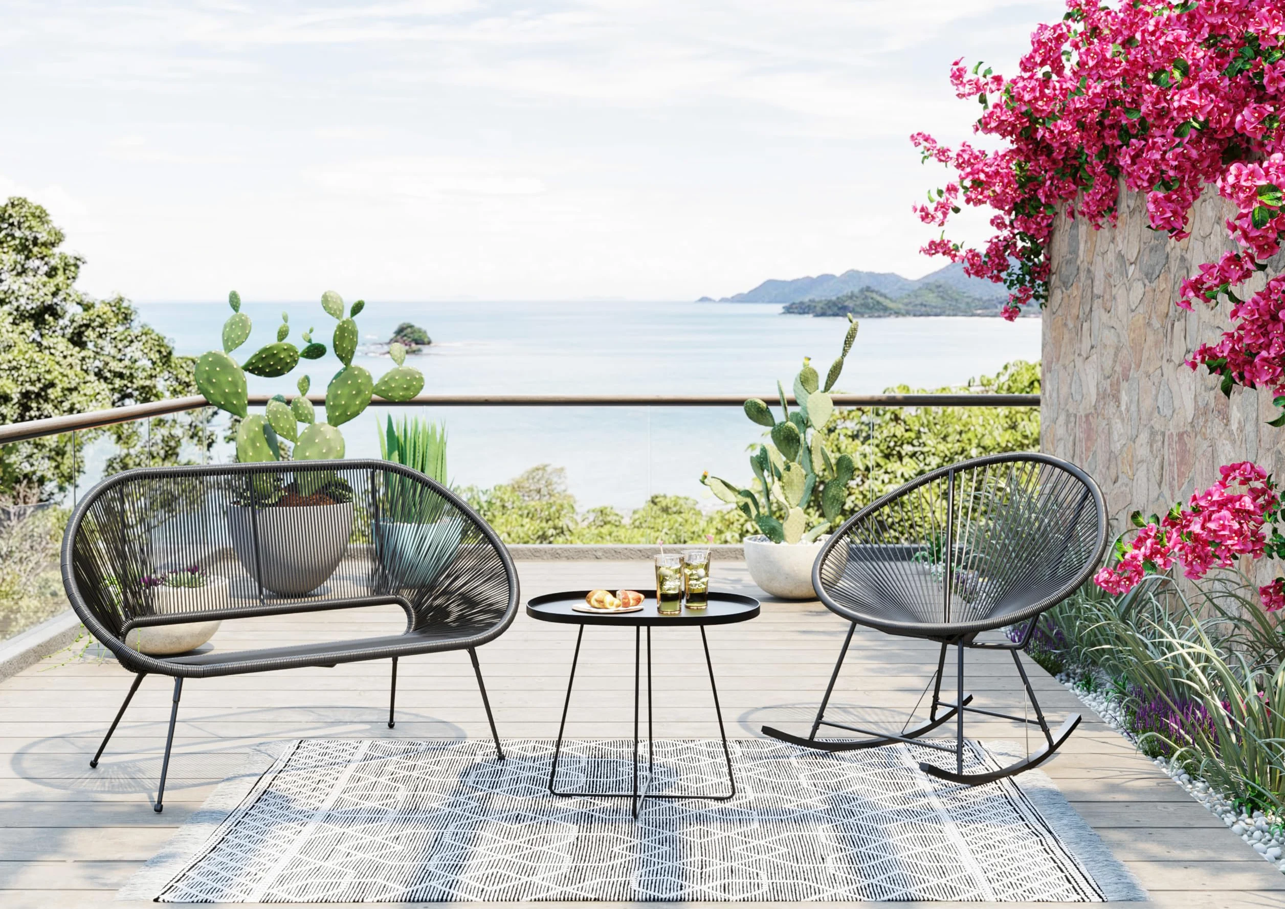 Kare Design Banquette Acapulco Noire