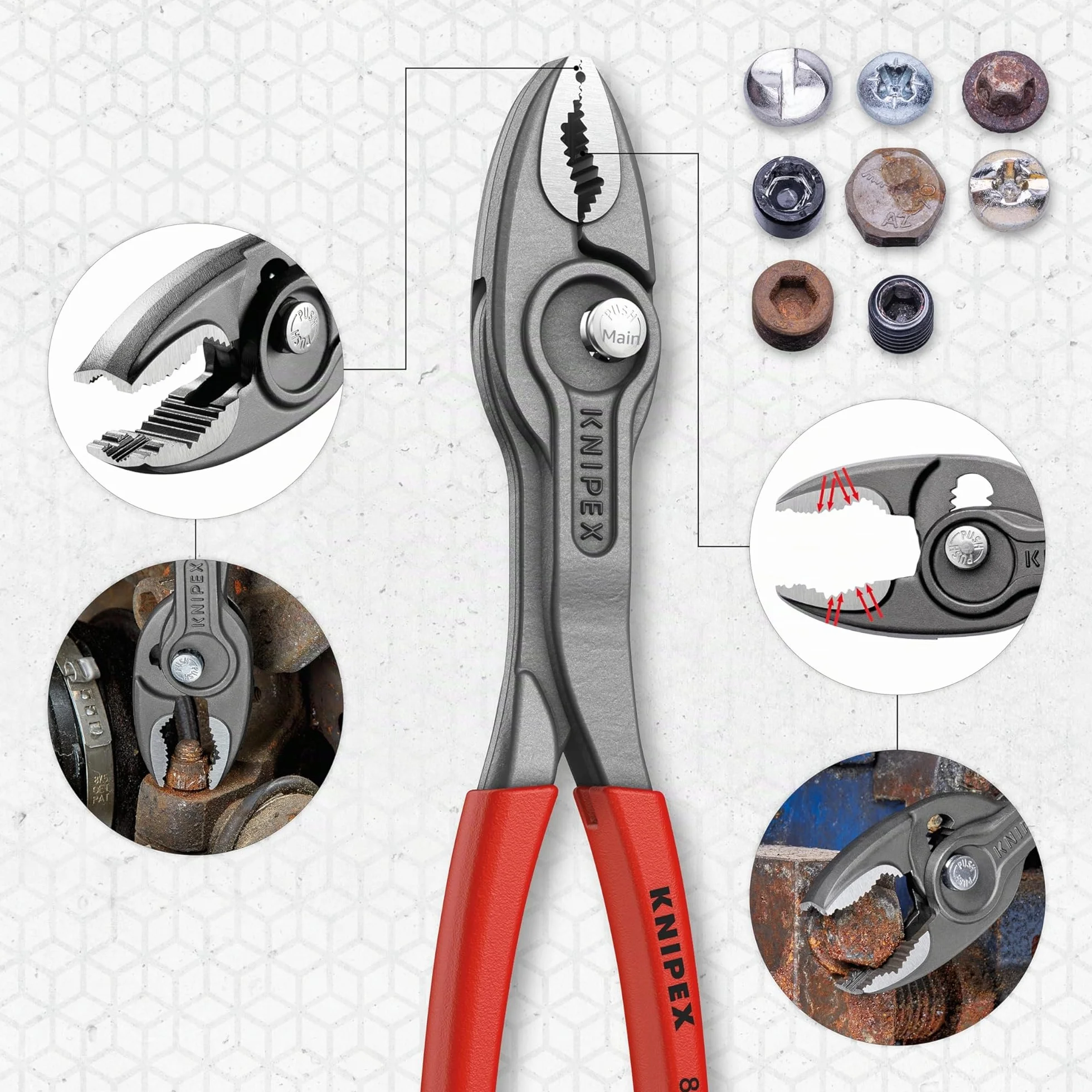 Knipex TwinGrip Pince de Préhension 200 mm 82 01 200