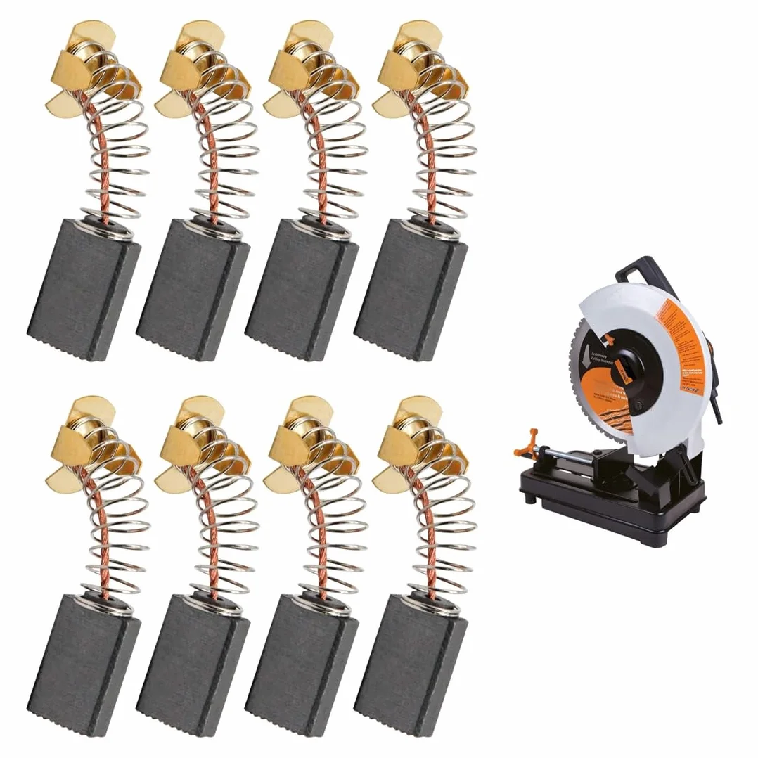 Balais Charbon Moteur Electrique Universel YUZNA 8 PCS pour Outils à Percussion, Scies Circulaires, Meuleuses d'Angle