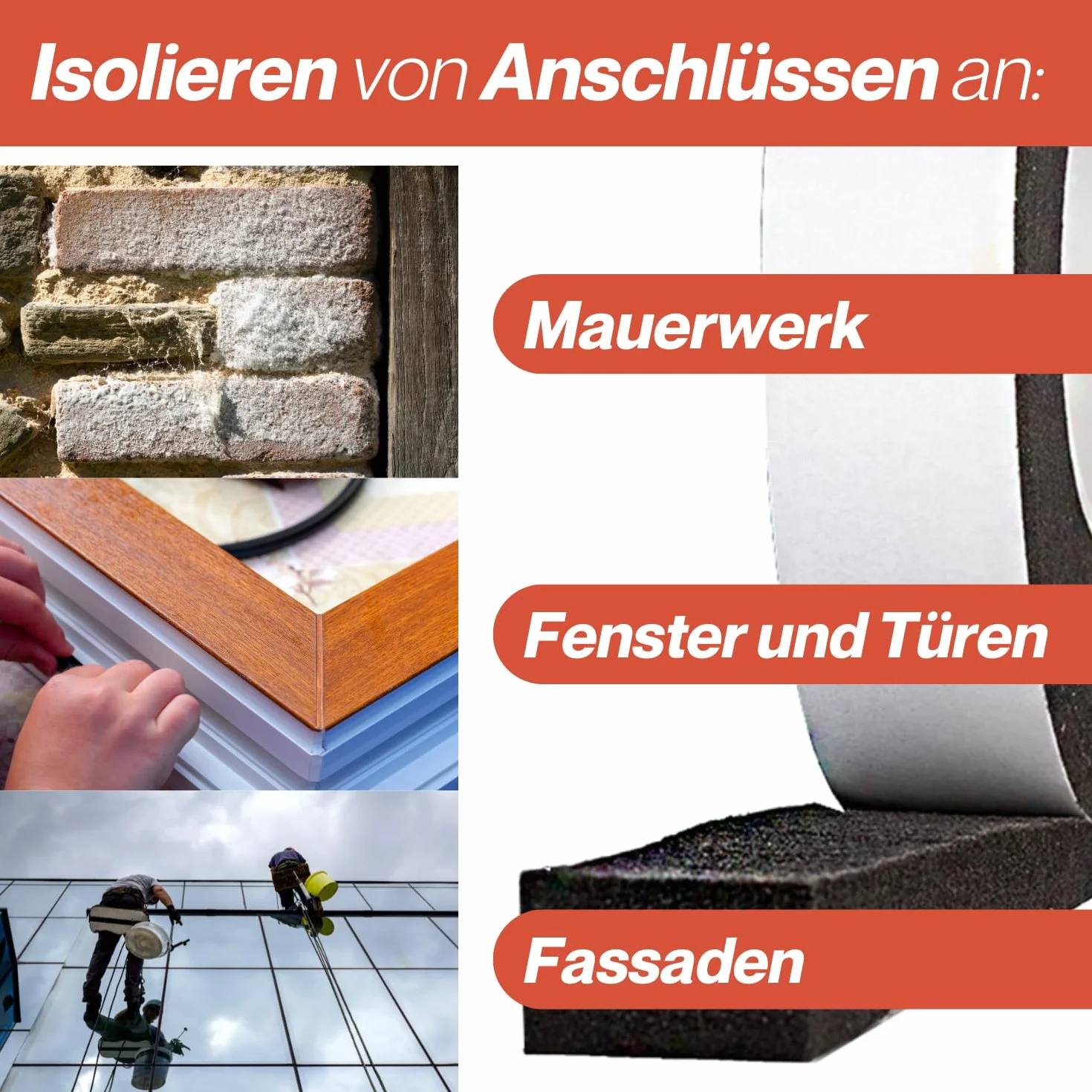 SOUDAL Acryl 300 Anthracite Ruban Largeur 20 mm Expansion 4-20 mm Joint Fenêtre Étanche