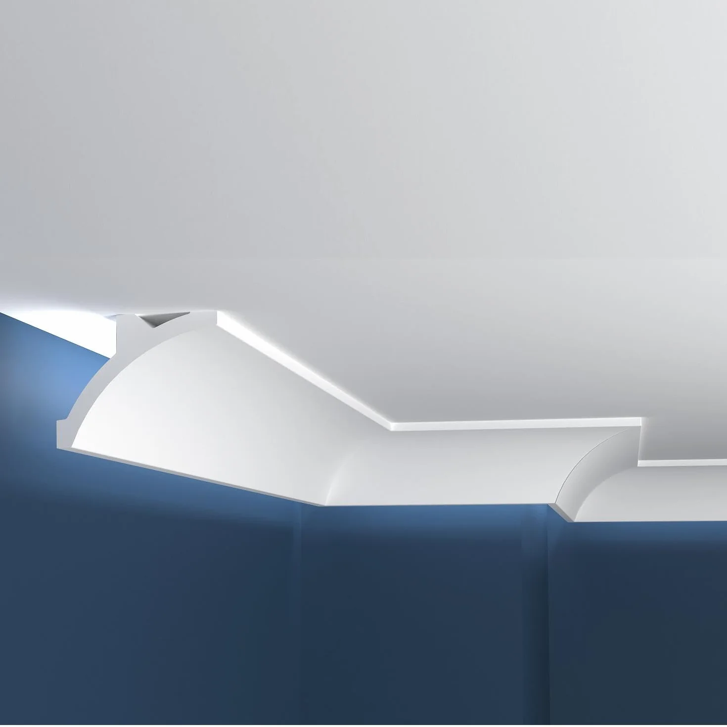 LEDKIA LIGHTING Moulure Arc 2m Ruban LED Blanc