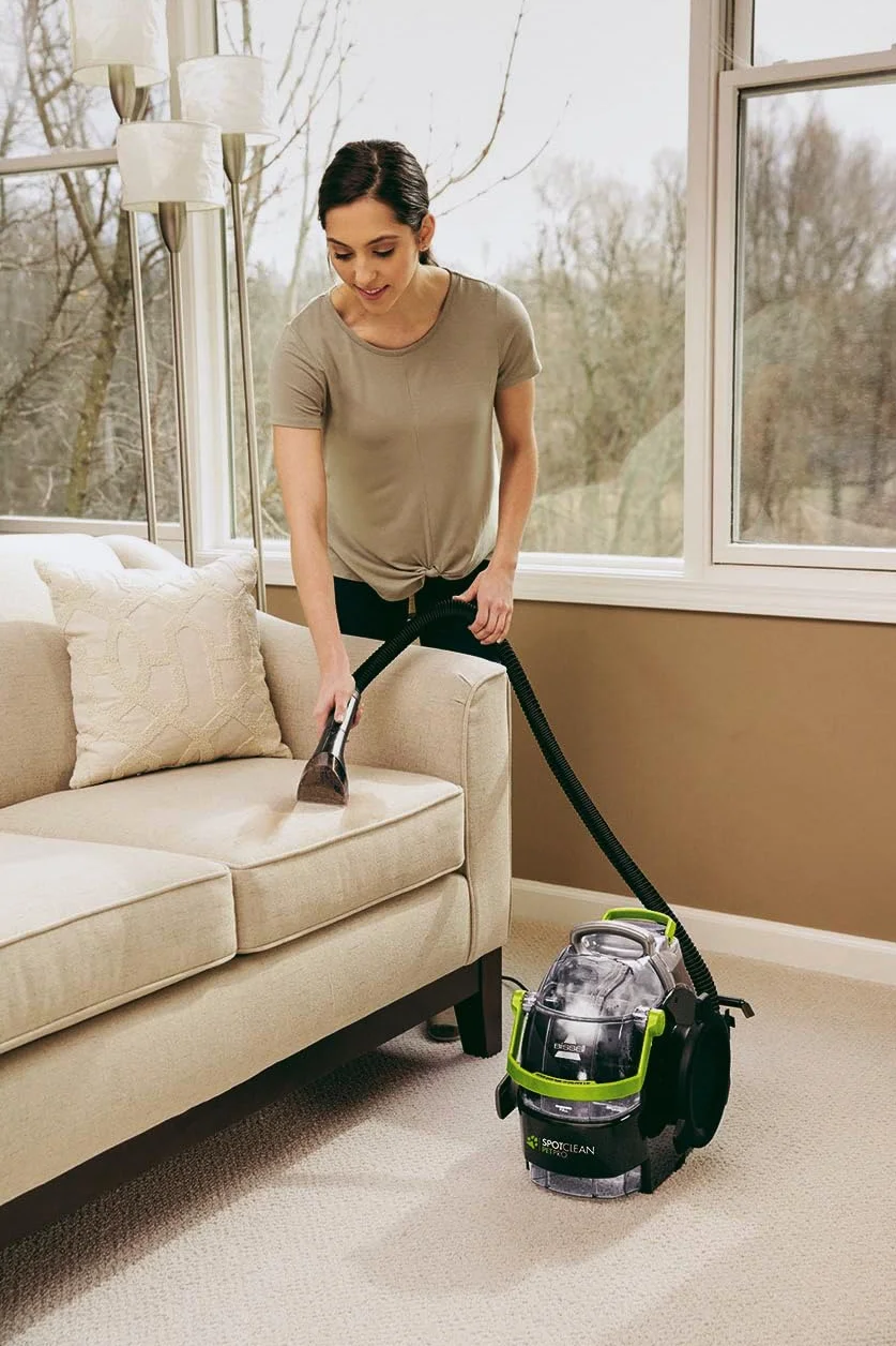 BISSELL SpotClean Pet Pro 15585, Shampouineuse Canapé 750W, Nettoyeur Tapis Moquettes Meubles Tissus Voiture