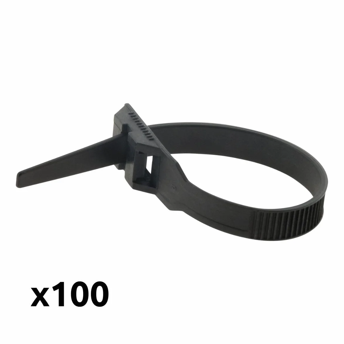 Lot de 100 colliers de câblage 6x 175mm Noir Zenitech