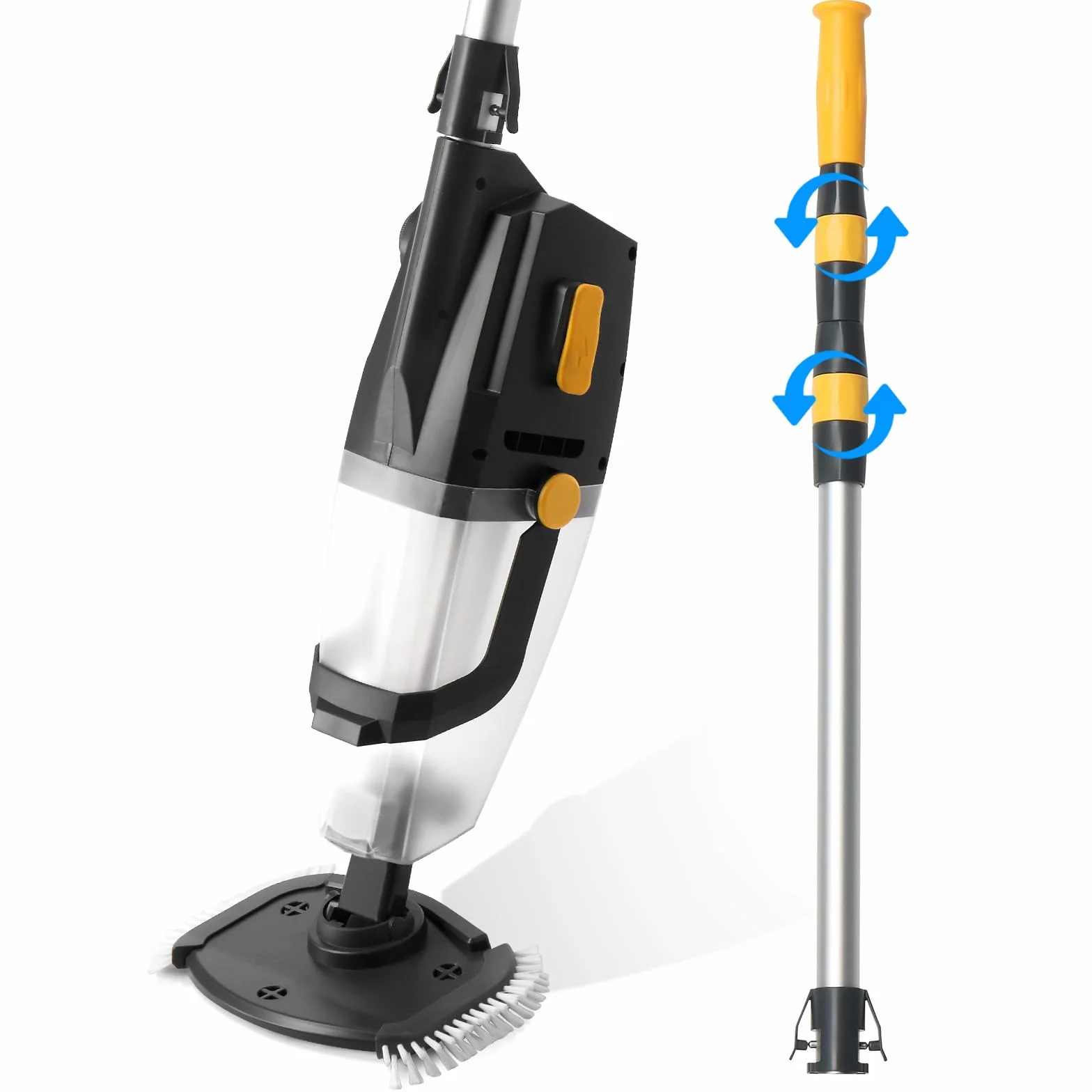 LEADZM Aspirateur Piscine sans Fil 4500mAh 100L/Min Autonomie 60 Min 190×23,7×17cm