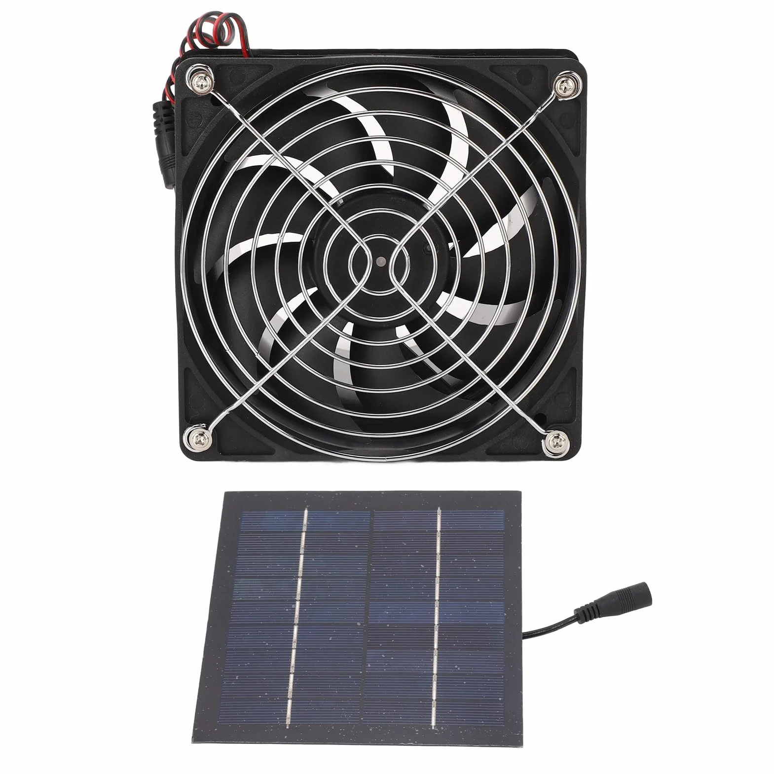 Luocute Ventilateur d'extraction solaire puissant portable kit dissipation chaleur