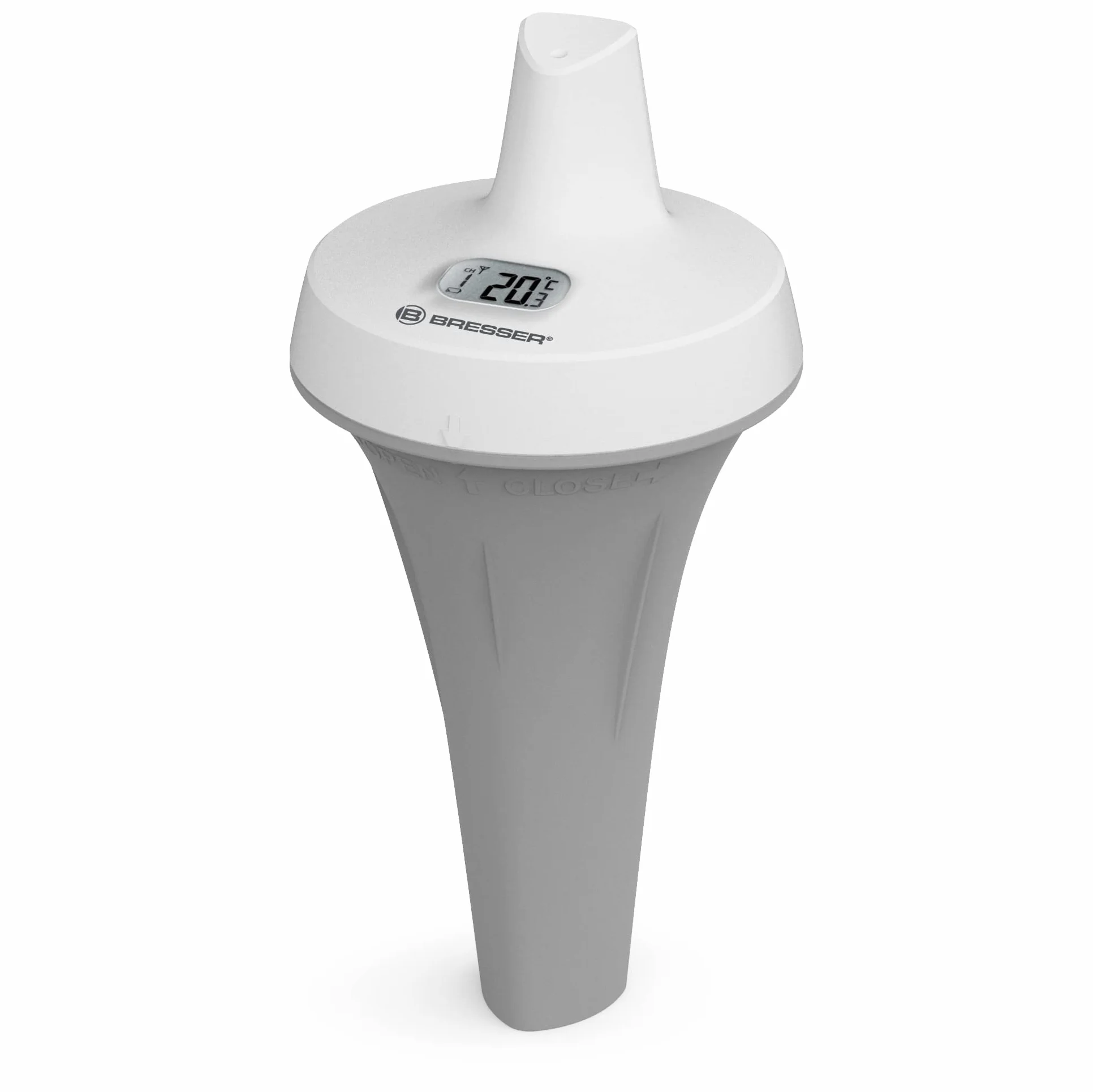 Bresser Thermomètre de piscine mesure température eau capteur supplémentaire stations météorologiques autonome blanc