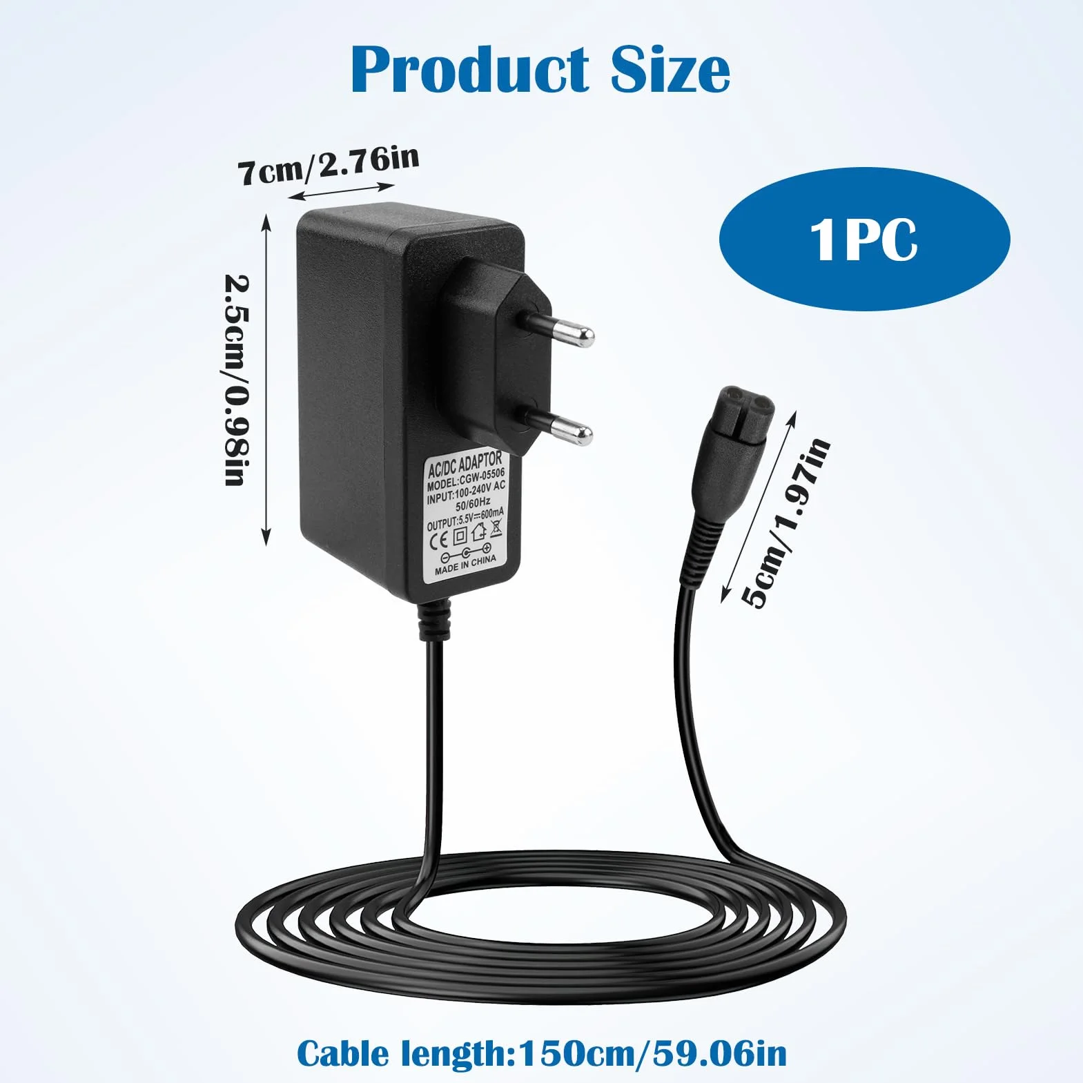 Chargeur Compatible pour Karcher Nettoyeur de Vitres WV2 WV2 Plus WV1 WV50 WV60 WV70 WV75 WV5 WV5 Premium KV4 WV Classic Easy Plus