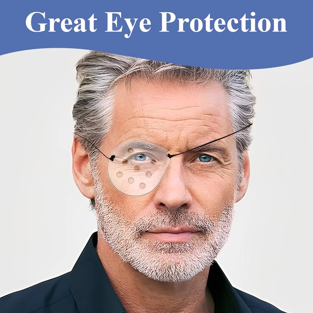 Masque oculaire transparent JEYORZY 4 pièces, coque de protection oculaire rigide respirante