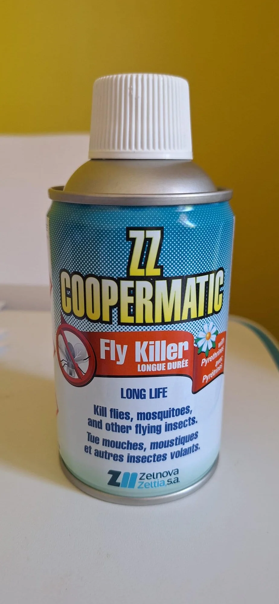Lot de 4 Recharges ZZ Coopermatic fly killer 250 ml Formule à base de pyrèthre naturel
