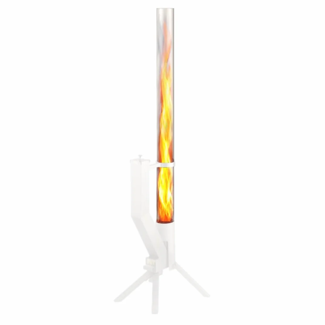 GARDENFLARE Tube en Verre Pièce de Rechange sans Fond 100 cm – Verre résistant à la Chaleur pour Colonne de feu, Torche à pellets