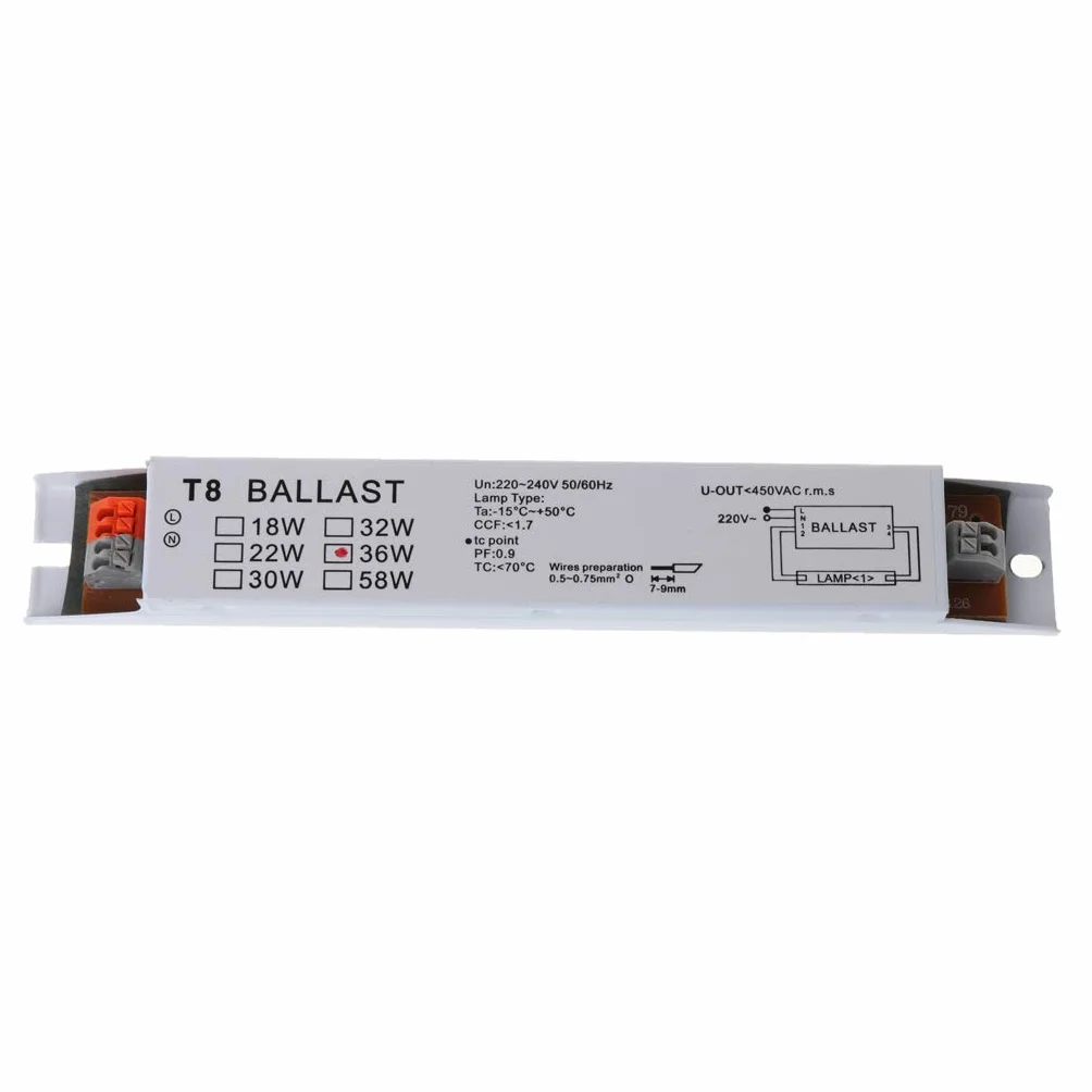 Ballasts électroniques T8 220-240V AC 36W Lampe Fluorescente