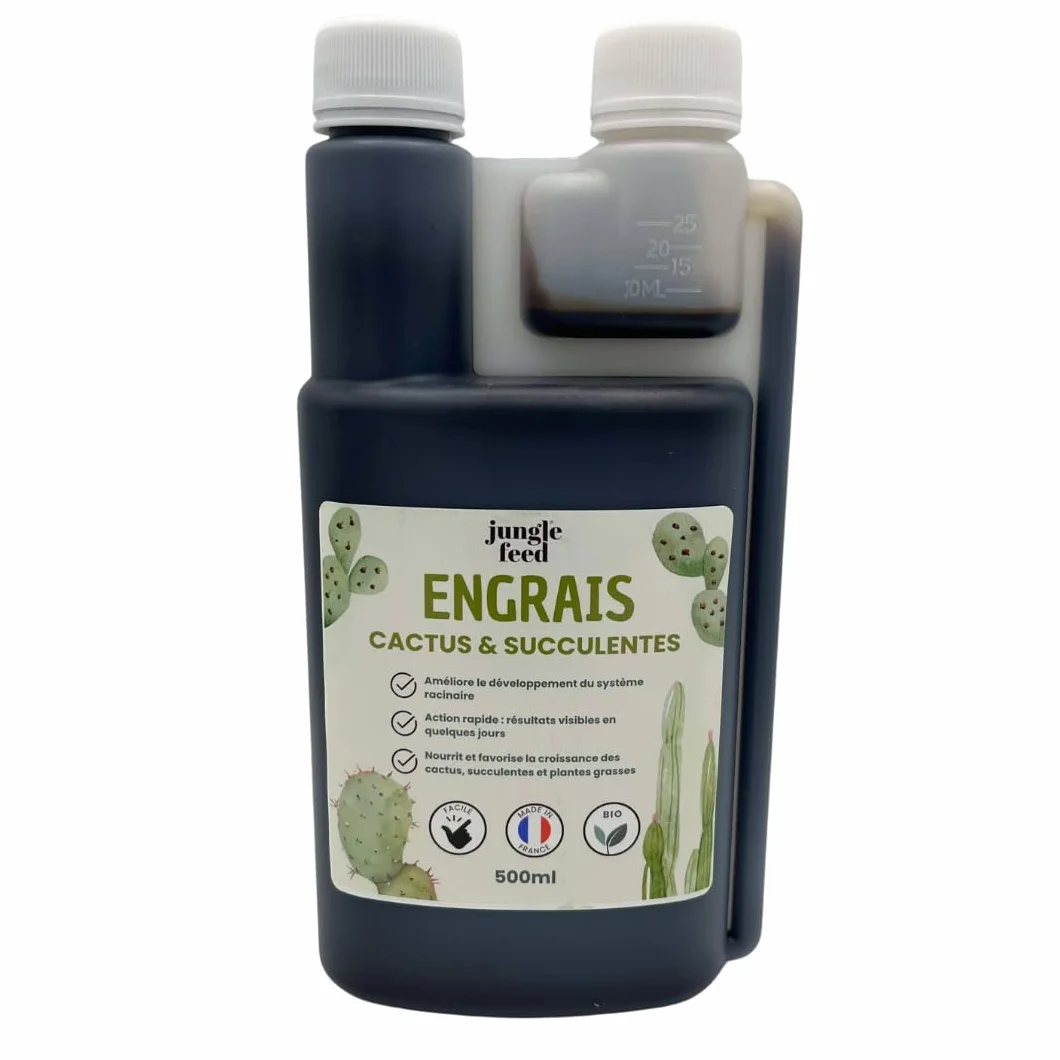 Engrais Liquide Cactus et Succulentes - 500ml - Made In France - 100% bio
