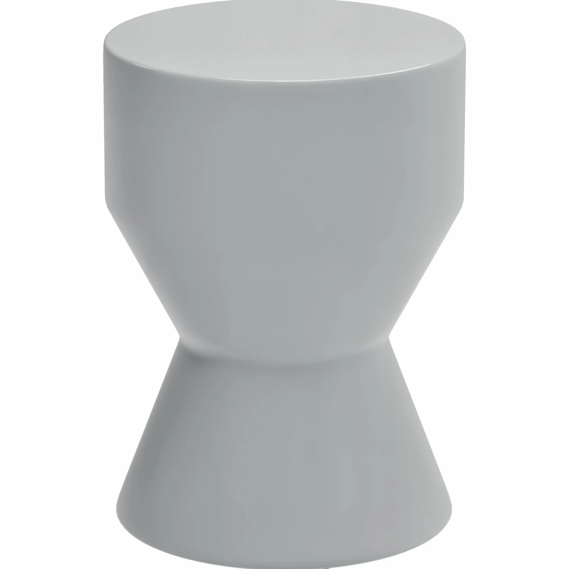 Outsunny Tabouret en céramique 120 kg 33 x 45,5 cm Résistant aux intempéries Gris clair