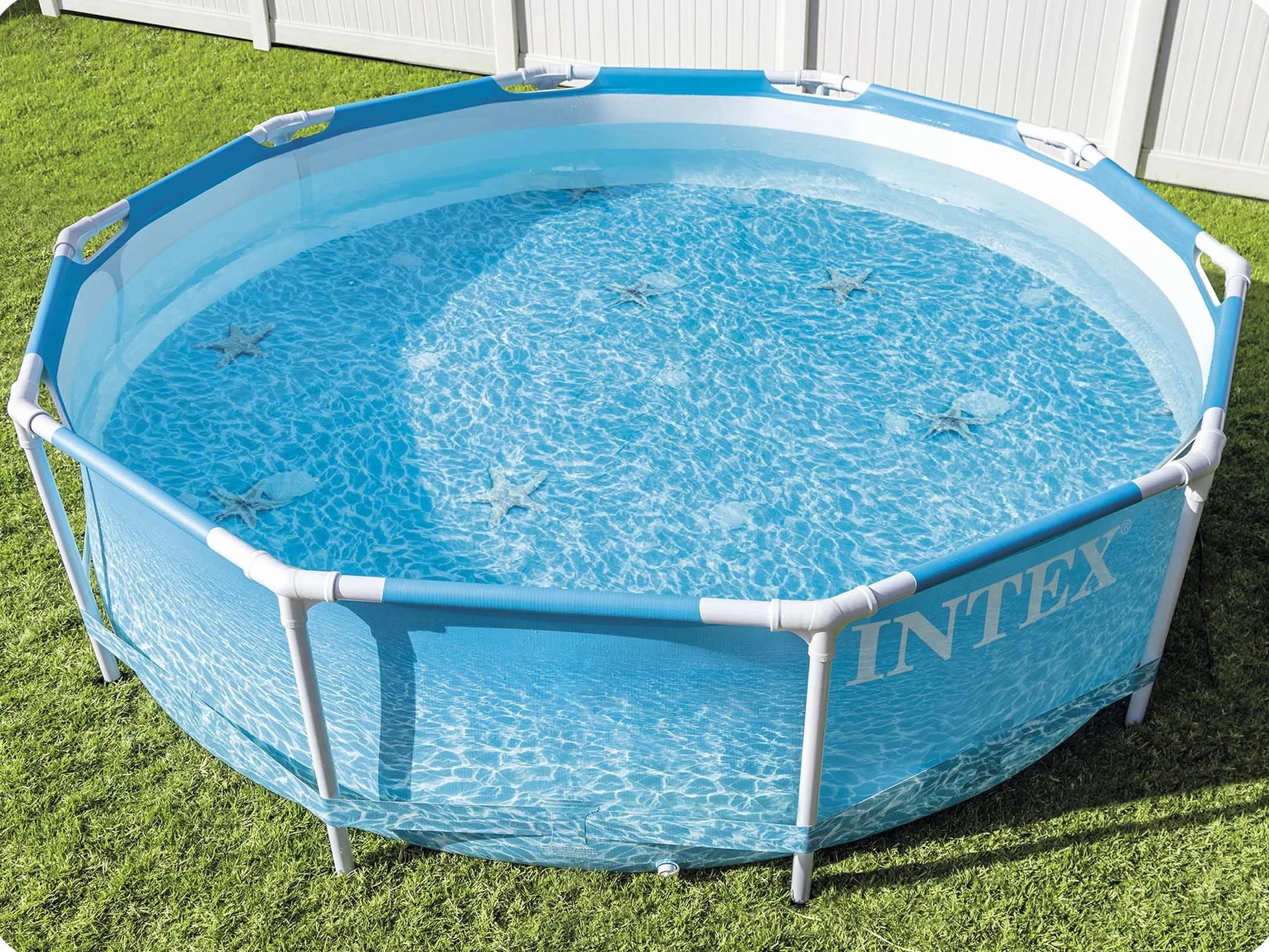 Intex kit piscinette tubulaire ocean 3,05 x 0,76m