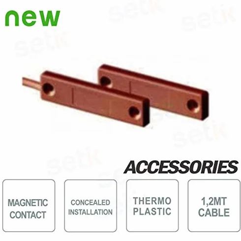 CSA 401-TF-M Contact rétractable 1,2mt Marron
