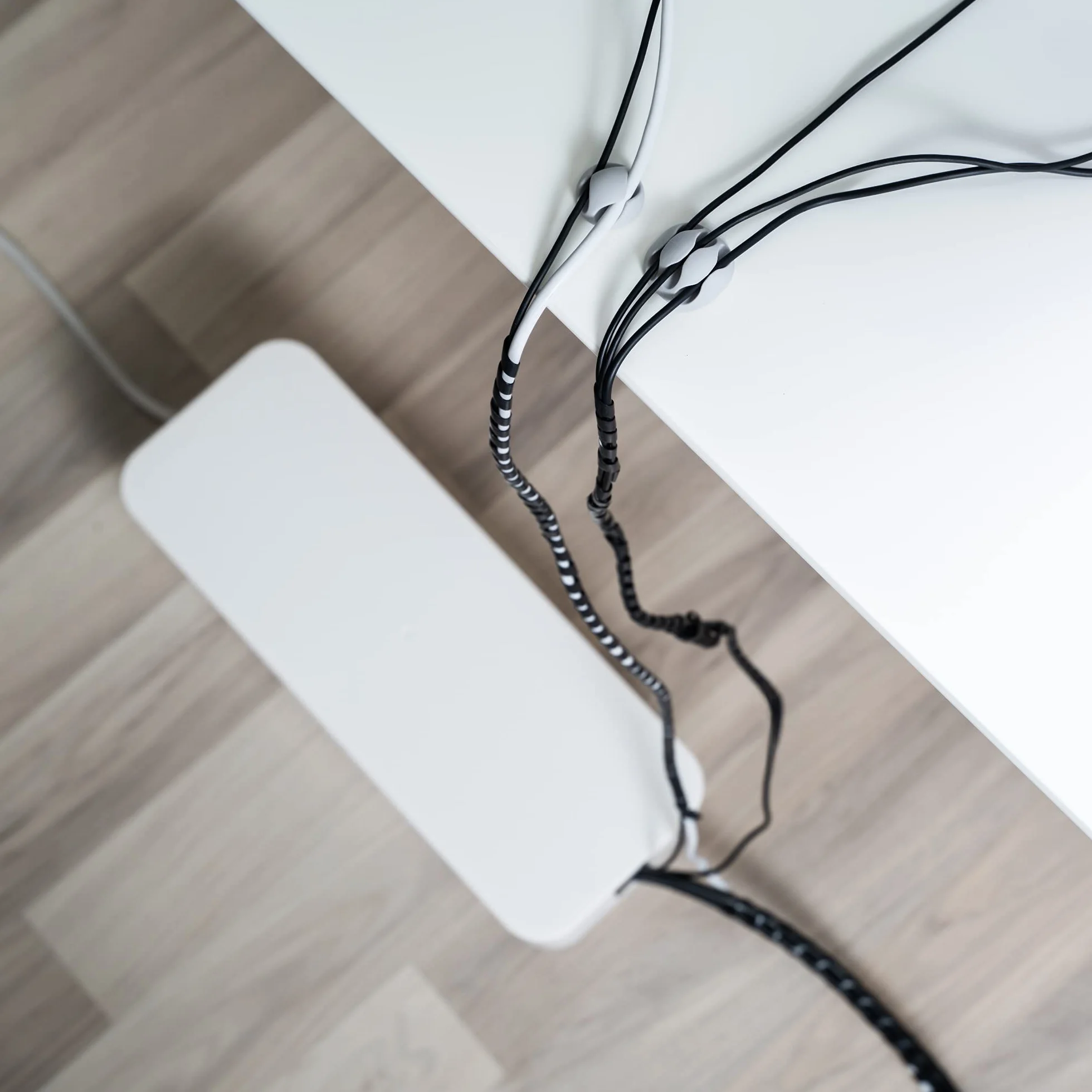 Virone Cable Box Range Cable Rangement Bureau Blanc
