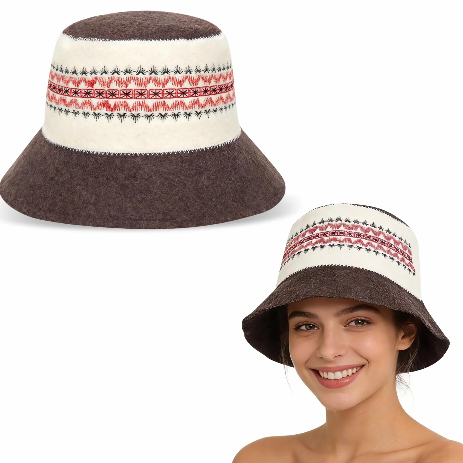Bonnet de Sauna en Feutre pour Homme et Femme Protection Chaleur Spa