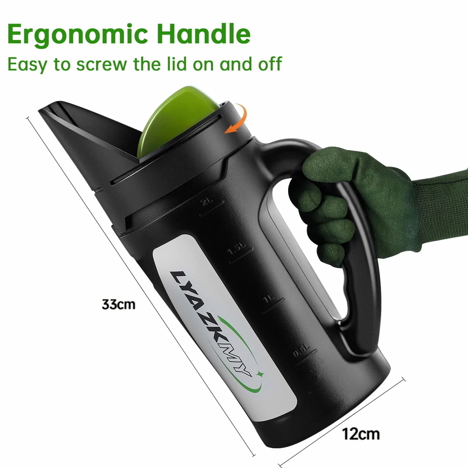 Épandeur portatif pour semences d'herbe, engrais, glace fondue et terre alimentaire, épandeur multi-usage pour pelouse et jardin avec tailles d'ouverture réglables, 2,5 L