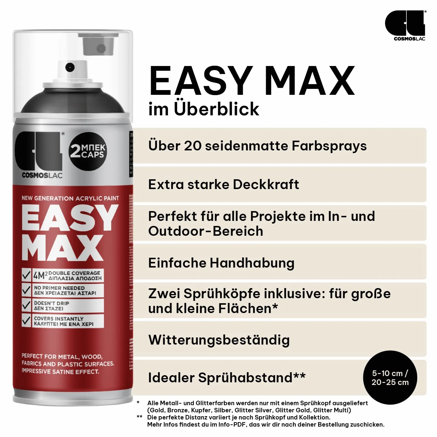 COSMOS LAC Spray Imprimation d'Ancle Blanc 400 ML