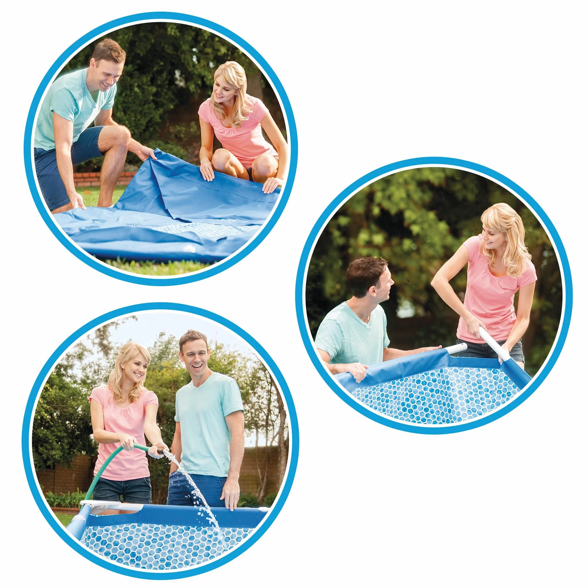 Intex Piscine Metal Frame Ronde Tubulaire 2,44 x 0,51m
