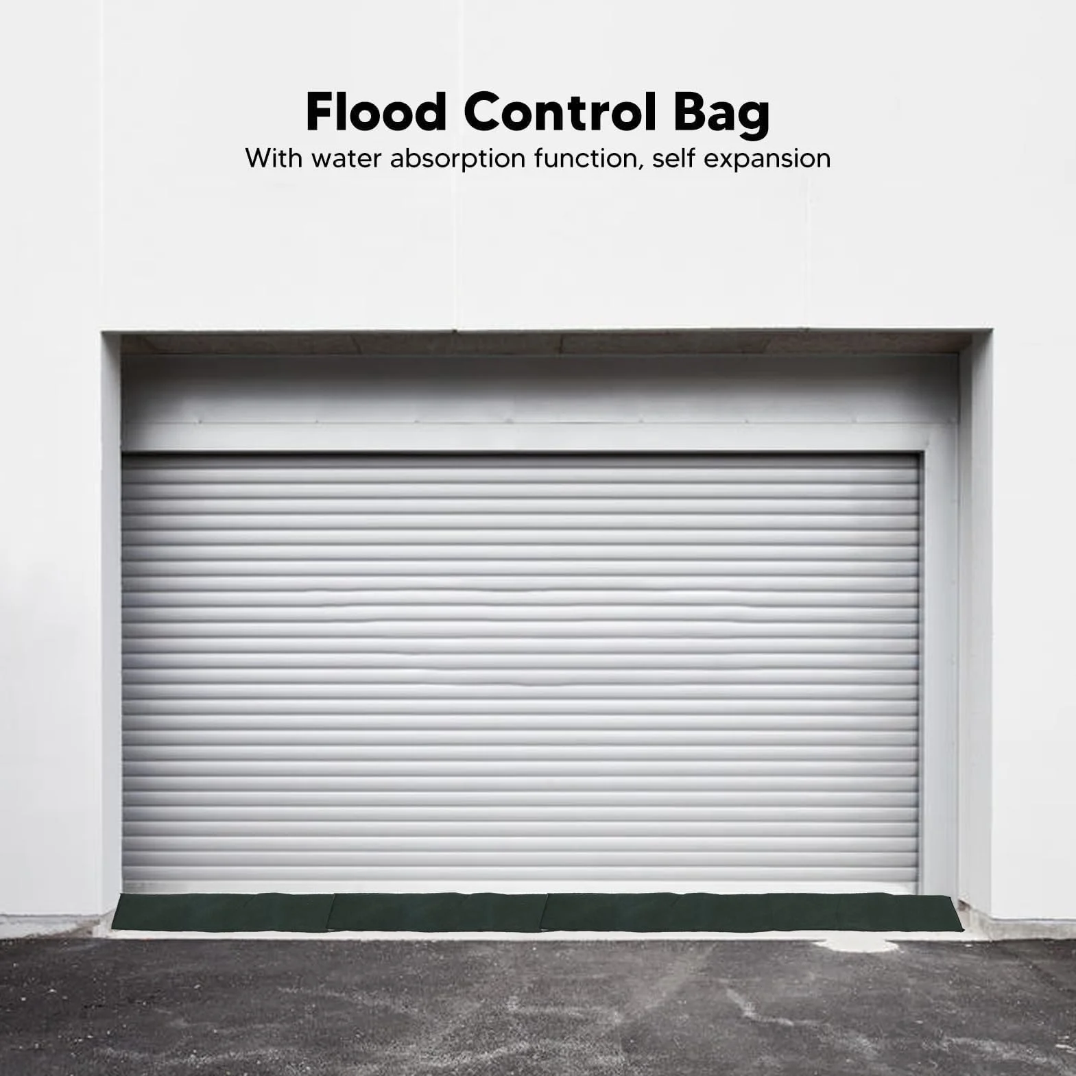 Barrières Anti-inondation l'eau activé, 5pcs Sacs absorbants Sandless Sable réutilisables pour Porte Maison