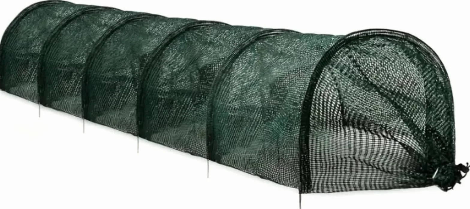 Générique Tunnel de Jardin en Maille, Tunnel de Plantation agricole, 300 x 45 x 45 cm, Résistant au Gel, Protection Contre Les intempéries pour Jardin Potager Protection Contre Le Gel Serre