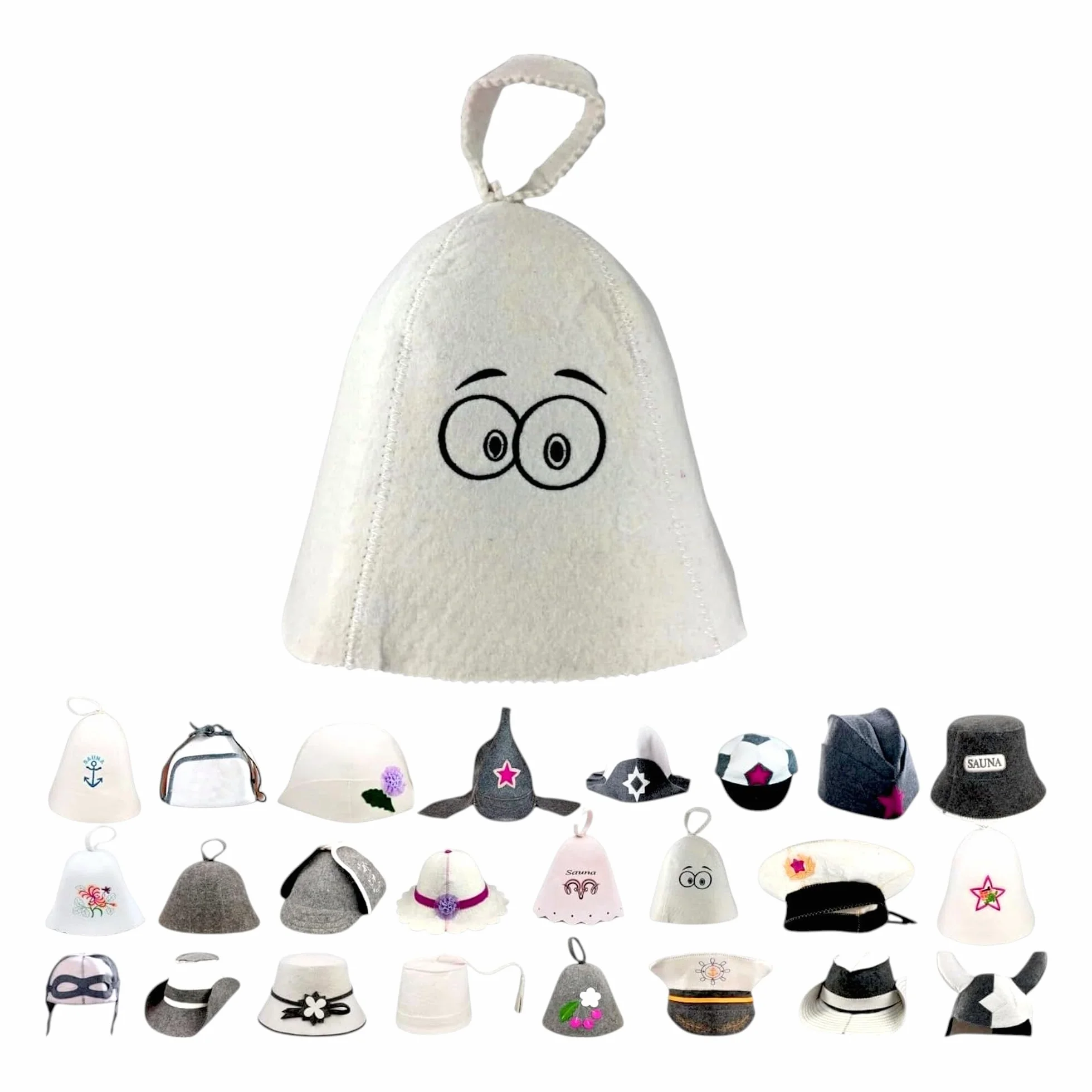 Chapeau de Sauna en Feutre 100% Coton GMMH
