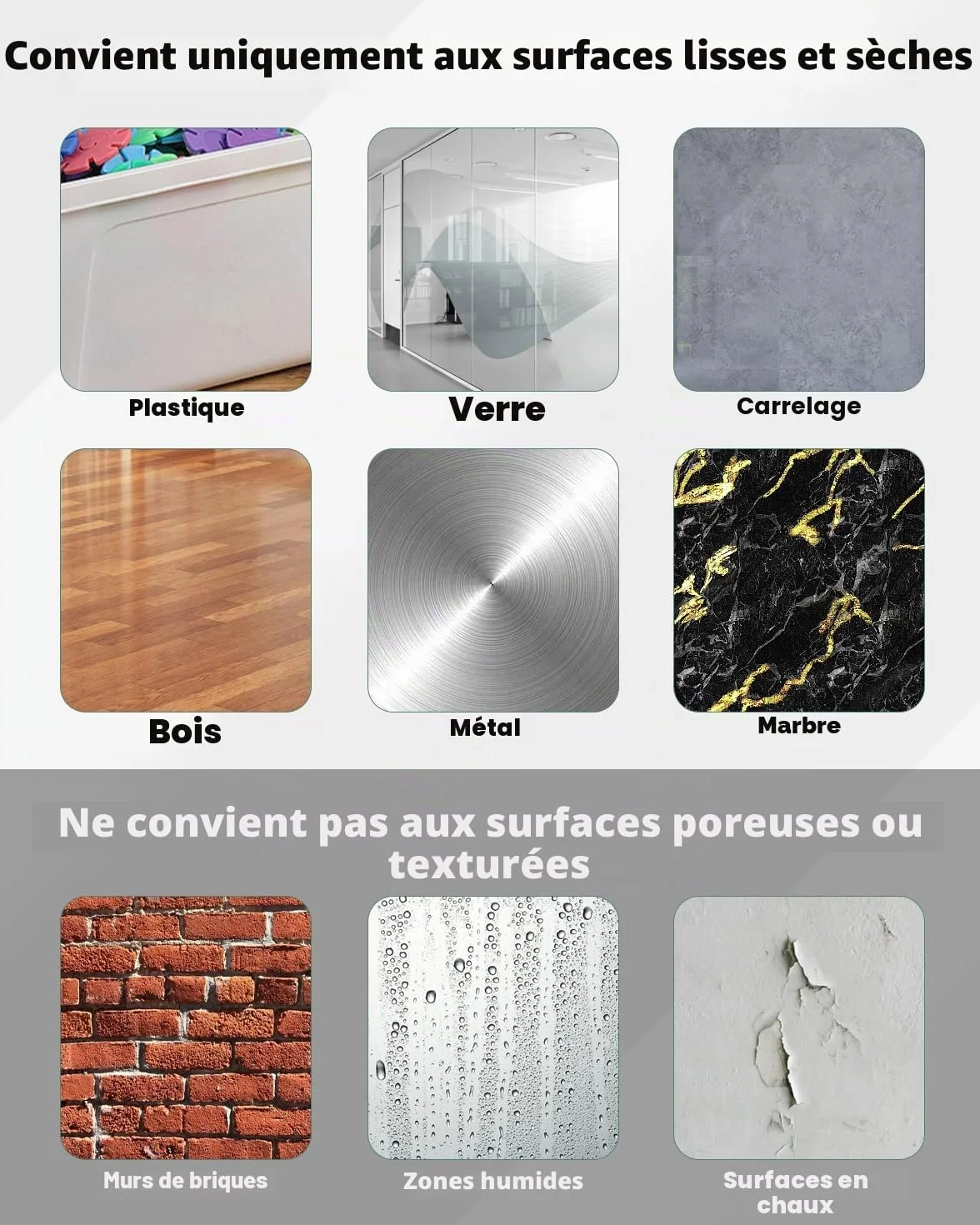 Uniclife 6 Crochets Adhésifs de Rechange pour Étagère de Douche