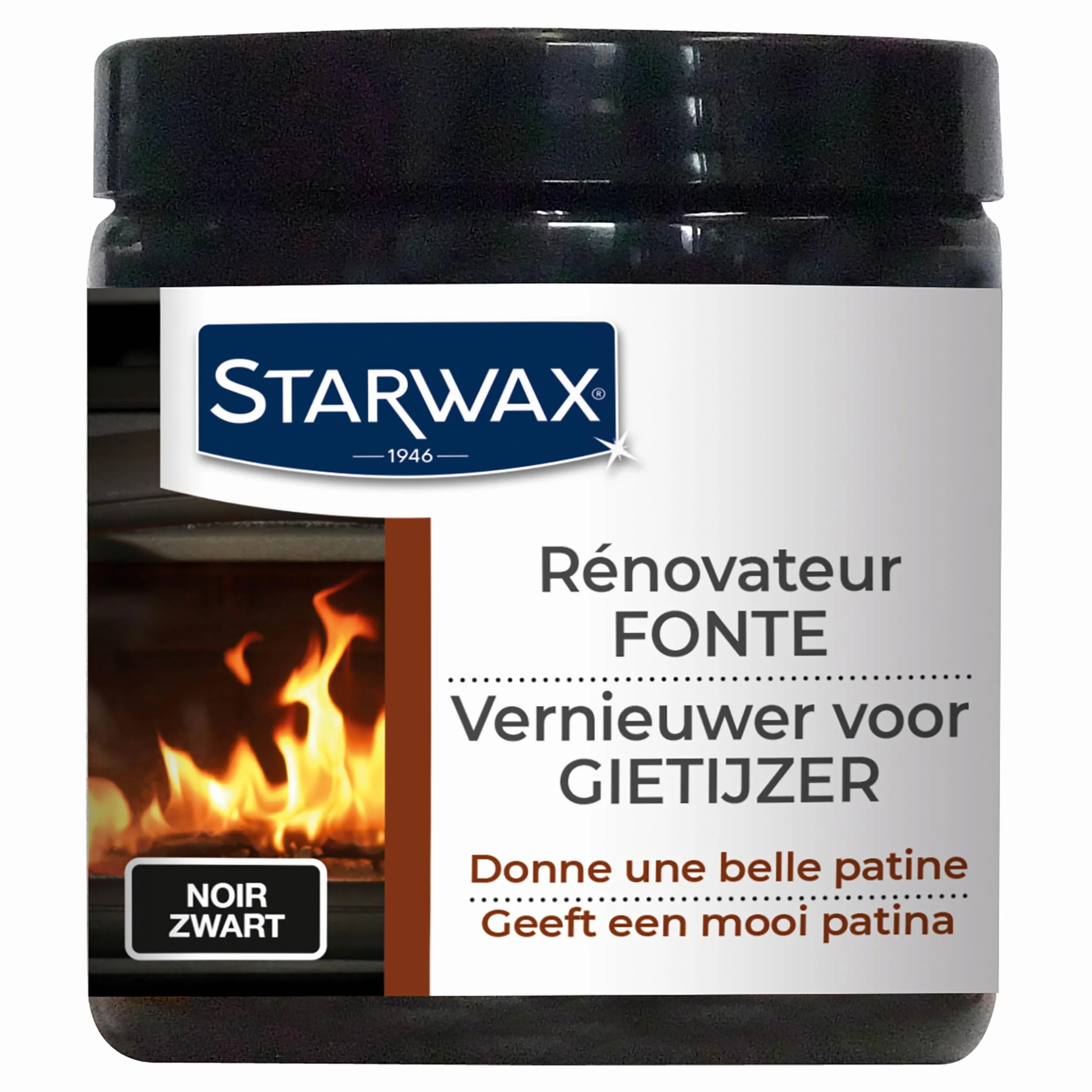 STARWAX Rénovateur fonte et acier pour poêle 200ml noir