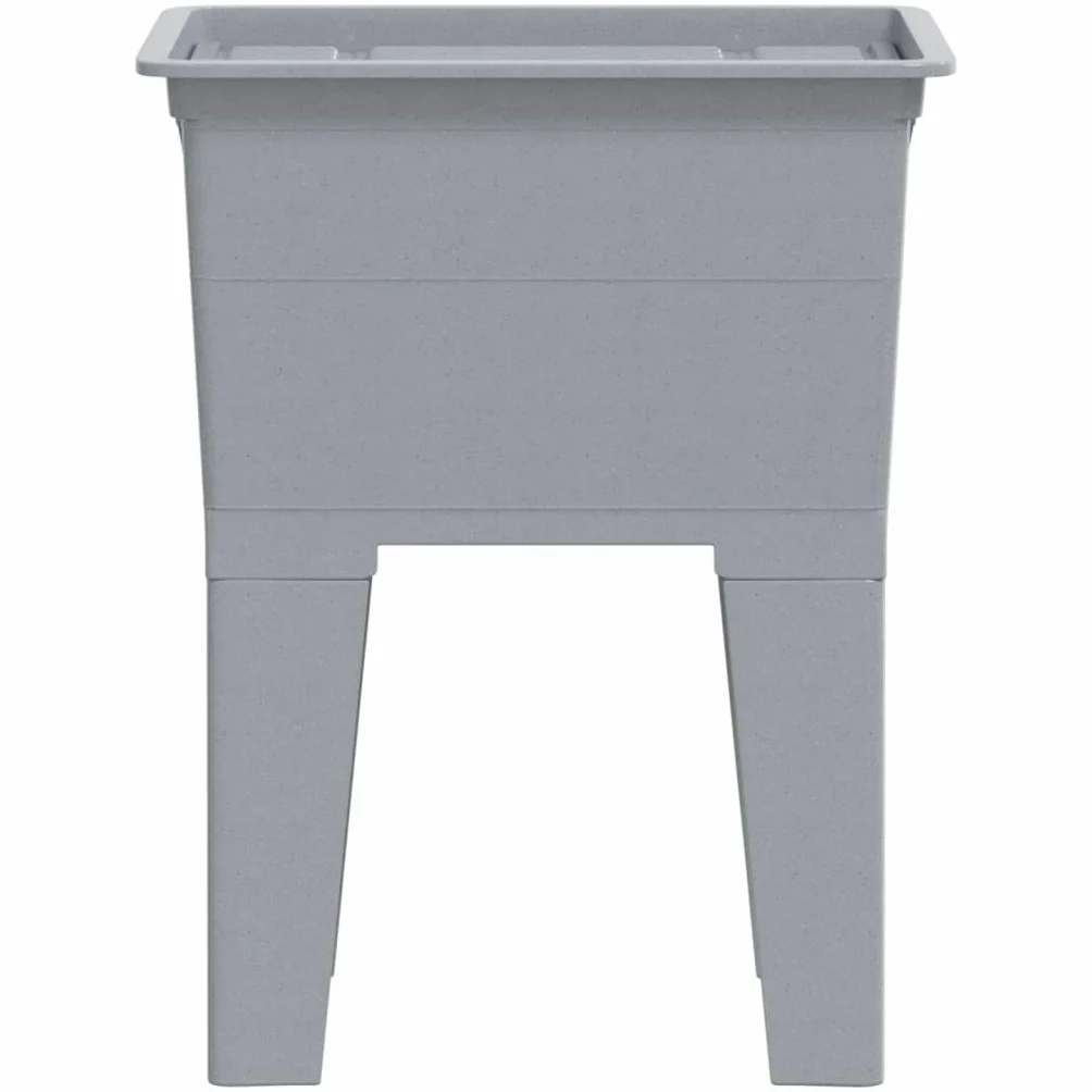 vidaXL Bac à Linge Gris 59x41x75 cm Résine, Évier Utilitaire Autoportant