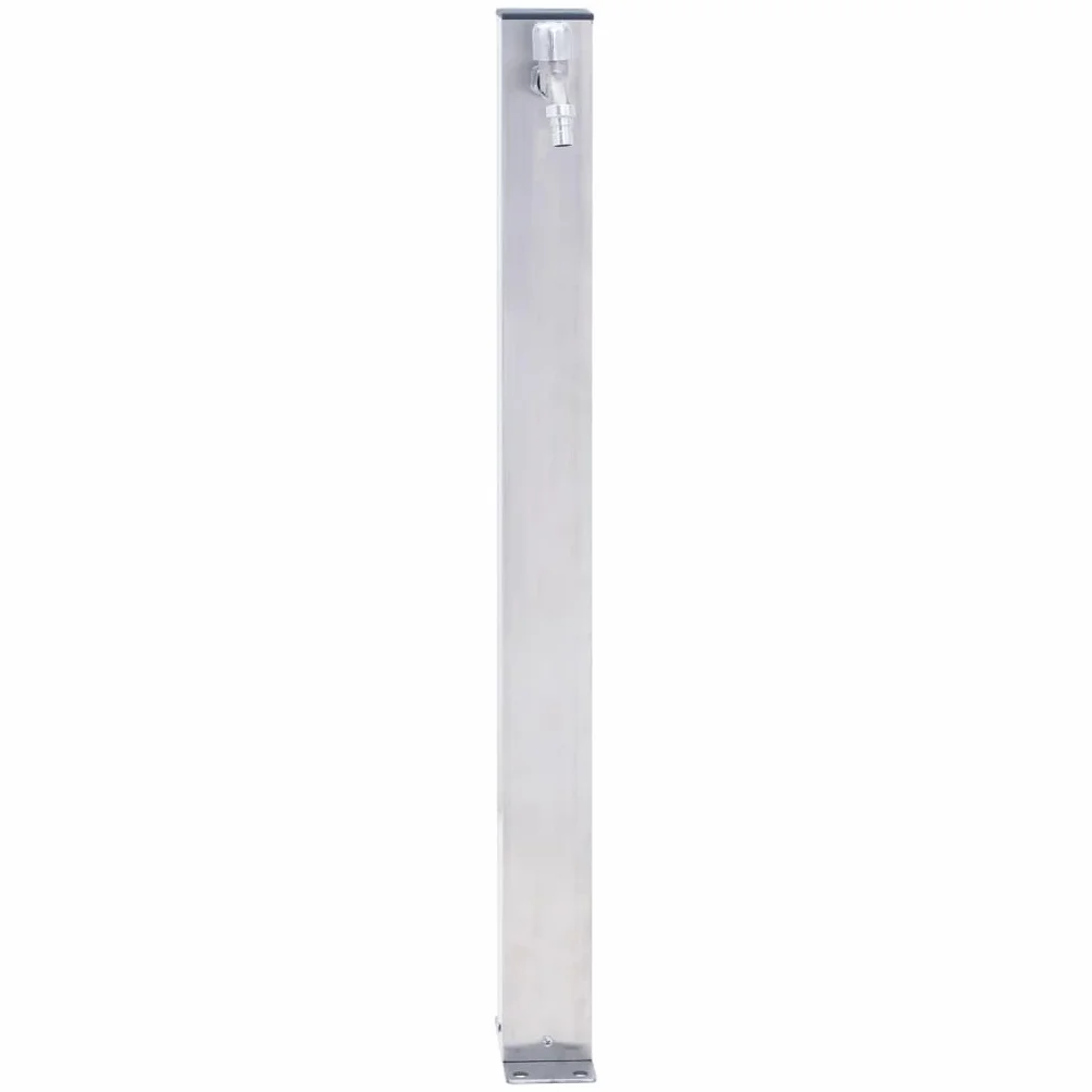 Tidyard Colonne à Eau de Jardin avec Robinet Colonne d’Eau en Acier Inoxydable 60 cm carré