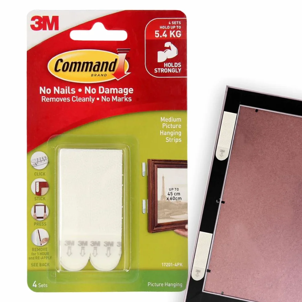 Command Medium Picture Hanging Strips 17201 4pk