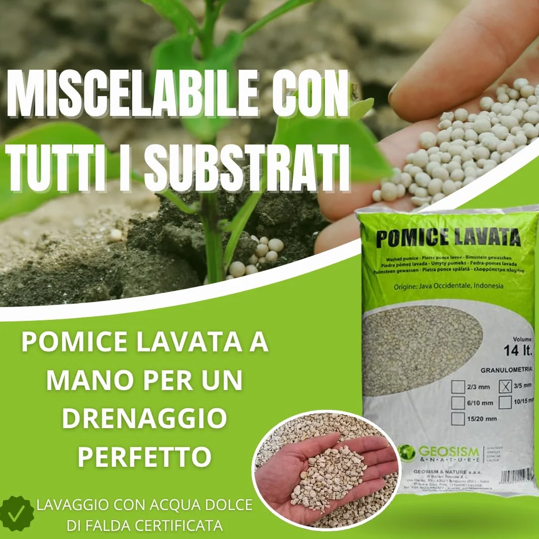 Pomice lavata Geosism 3/8 mm 14 lt