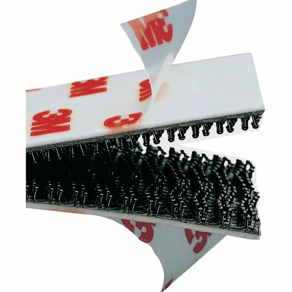 3M Dual Lock SJ 3550 Lot de 10 rubans adhésifs double verrouillage - 25,4 mm x 50 mm Noir