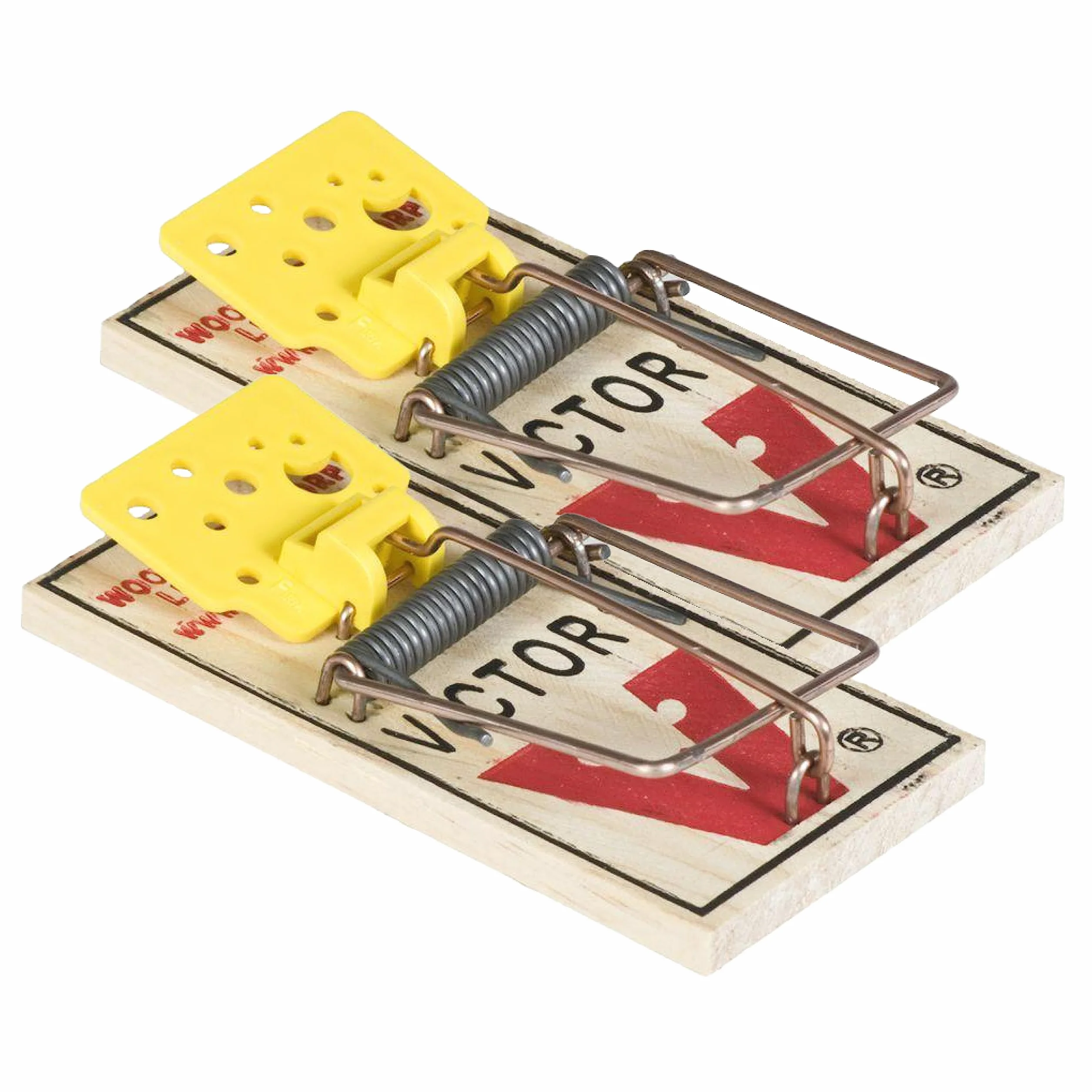 Protect Home Lot de 2 pièges à Souris Classique en Bois avec Grande Force de Frappe