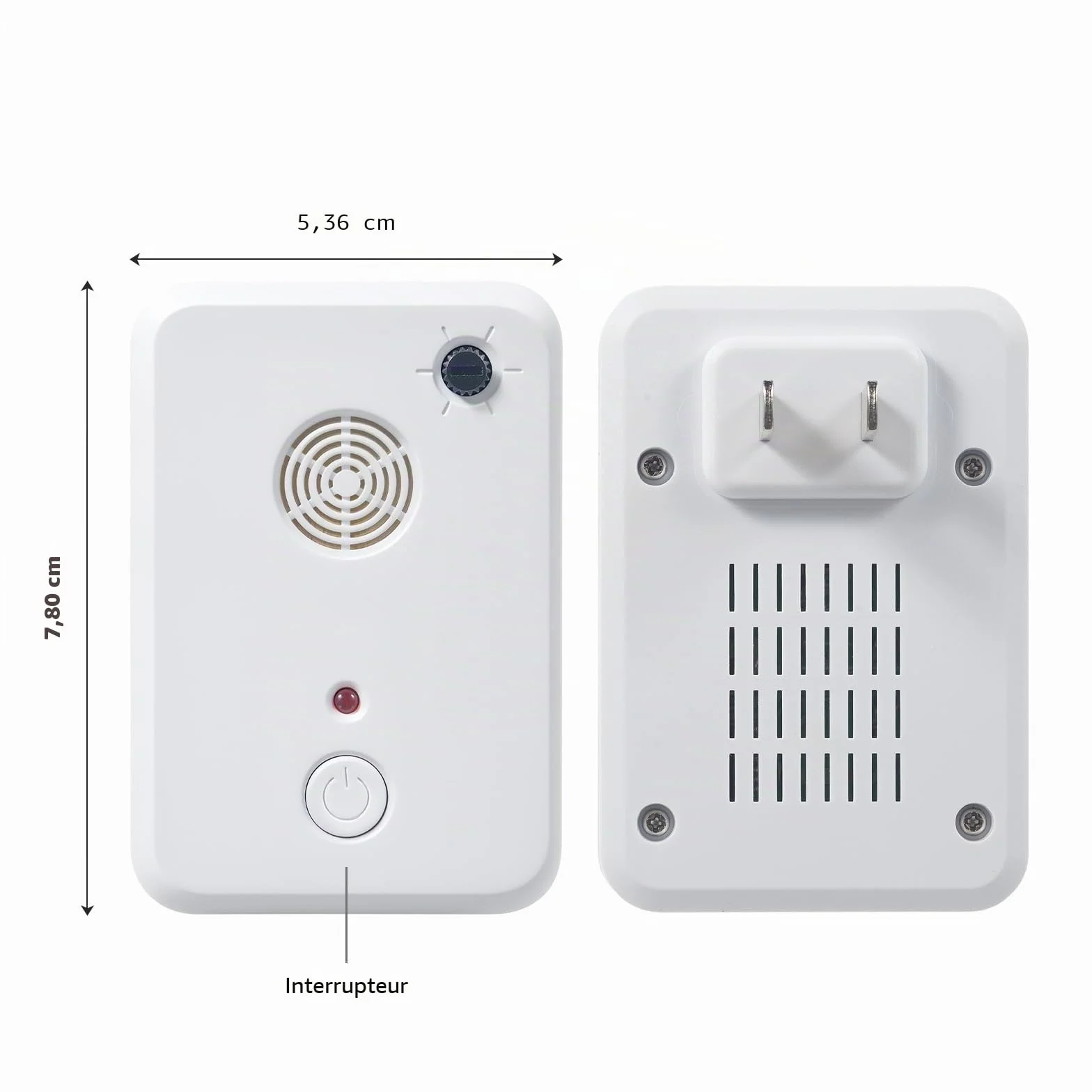2 pcs Répulsif à ultrasons pour chauves-souris pour grenier, véranda, maison, dispositifs de dissuasion pour intérieur, dispositif de rejet électronique à brancher pour éloigner les