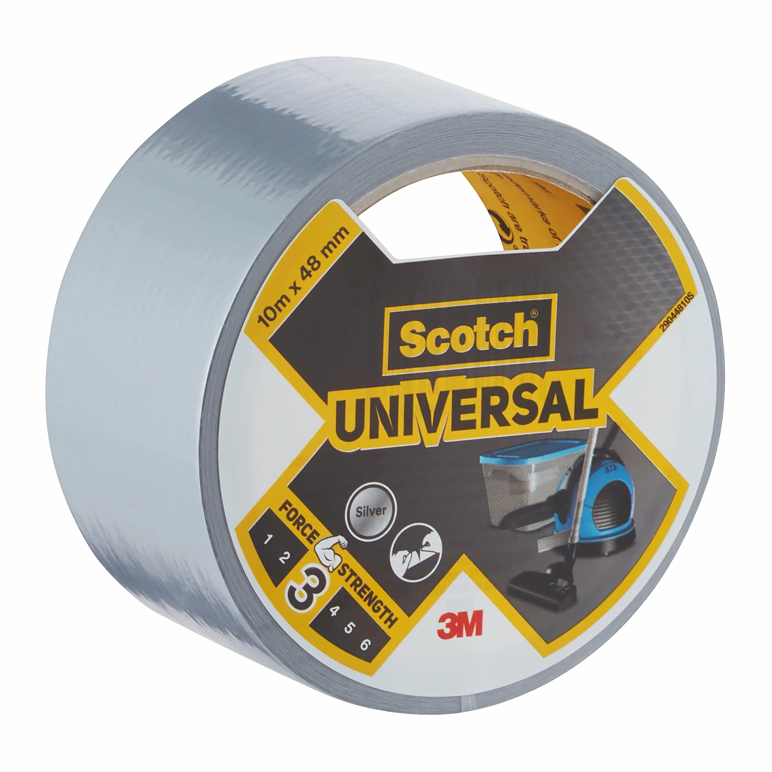 Scotch 2904 Ruban adhésif universel Argenté 10 m x 48 mm