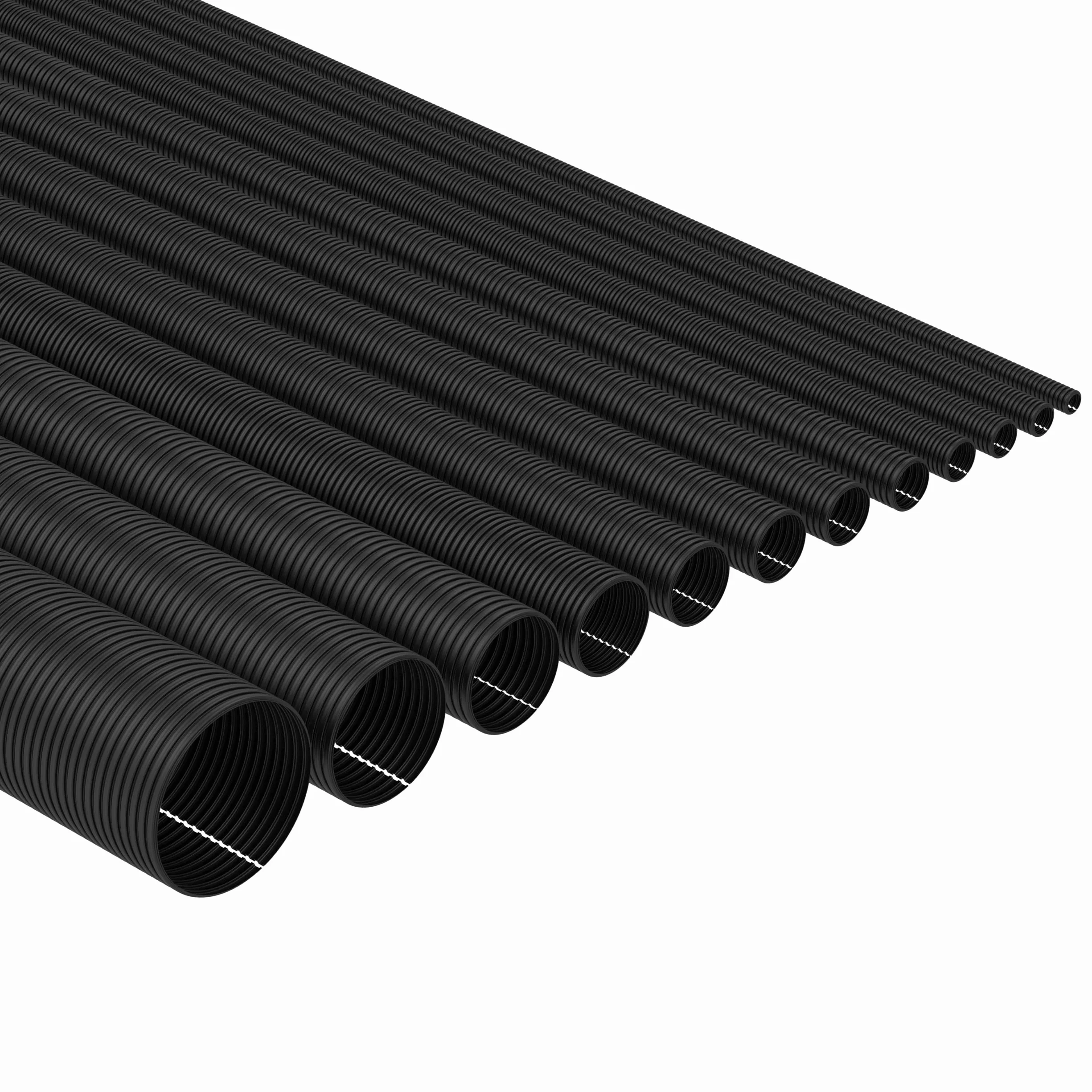 AUPROTEC Gaine Annelée Fendue 10 mm 2 m Protection Câbles