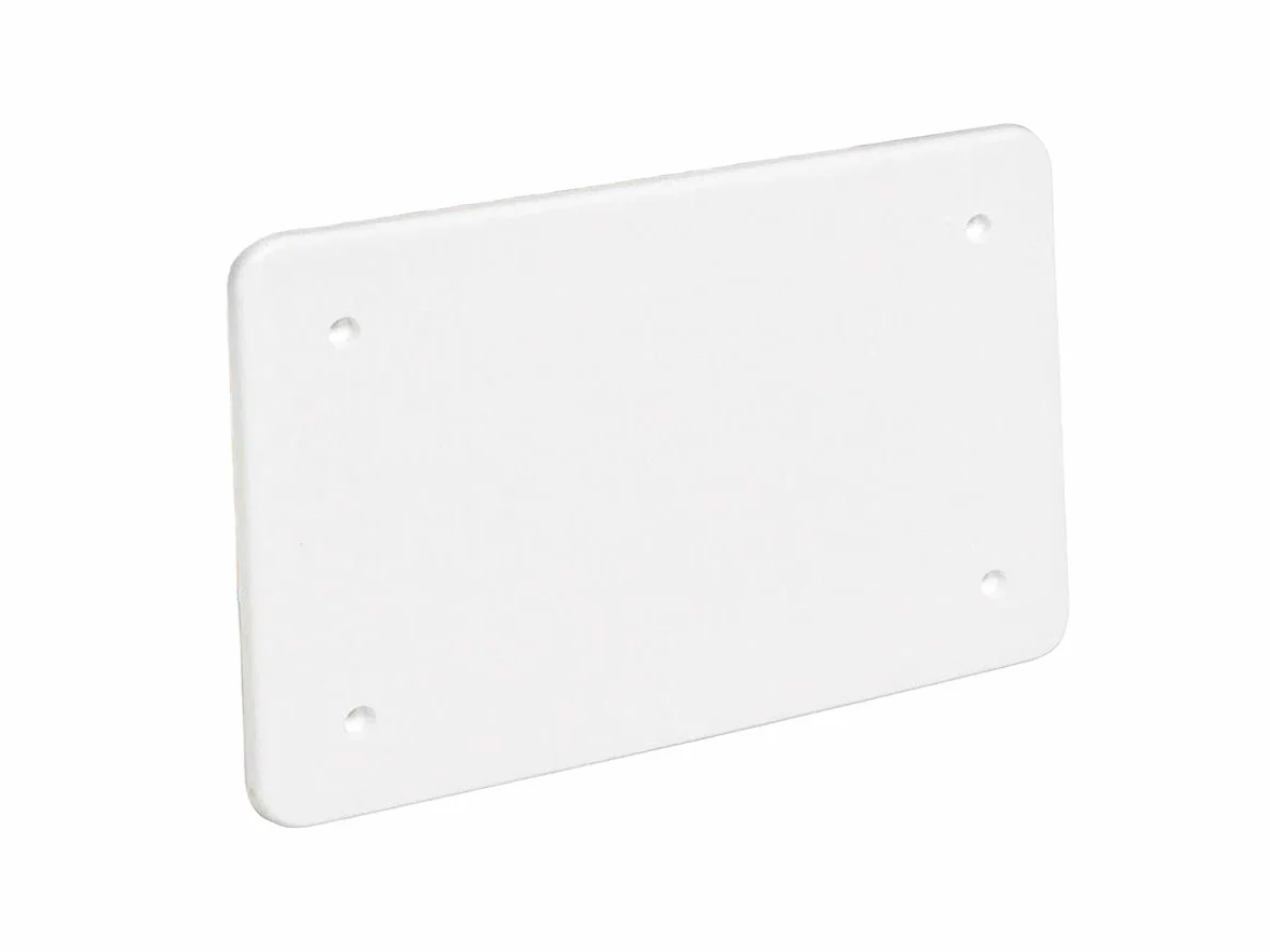 Couvercle pour boîte de dérivation 153 x 98 mm IP40 plastique blanc 1 pièce