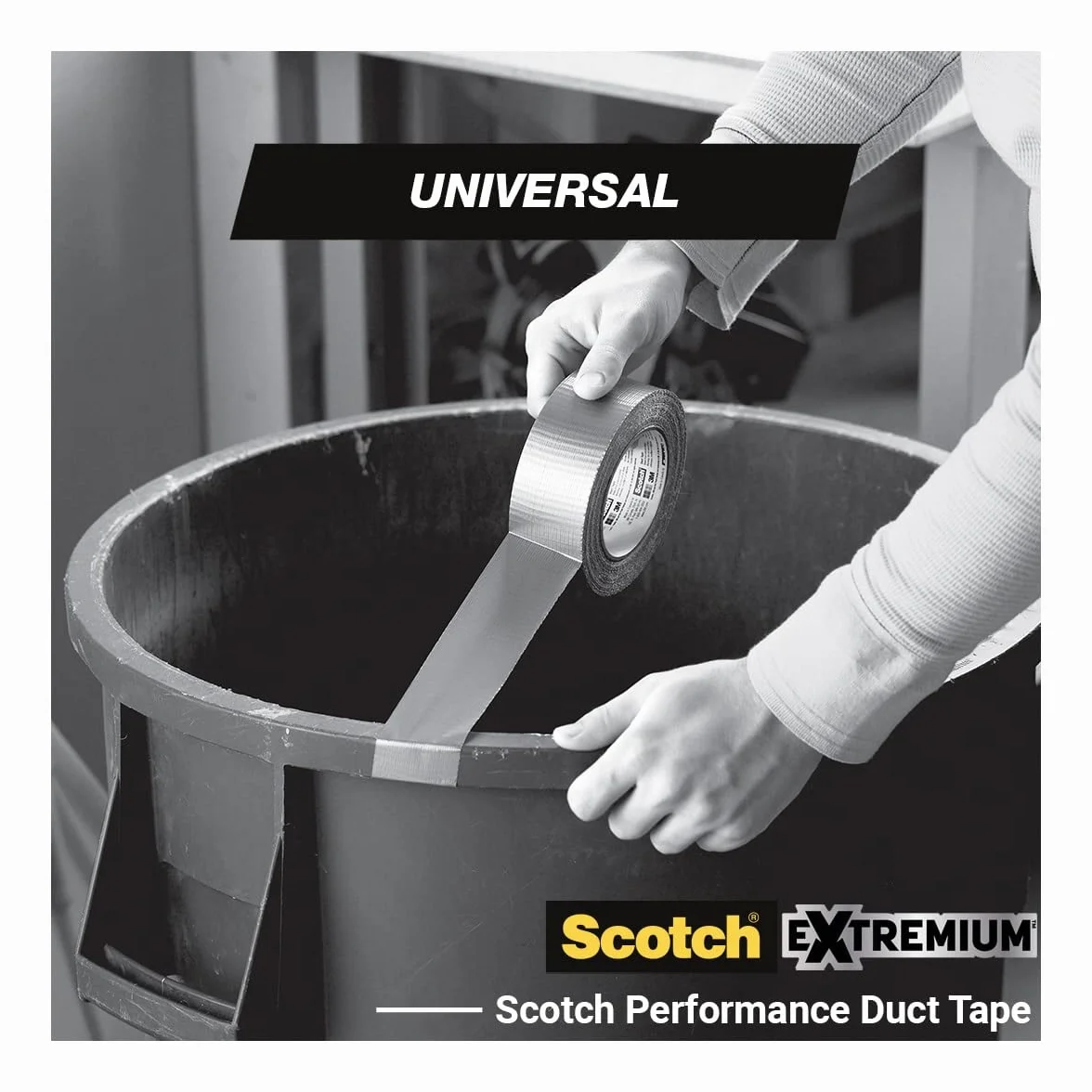 Scotch 2904 Ruban adhésif universel Argenté 10 m x 48 mm