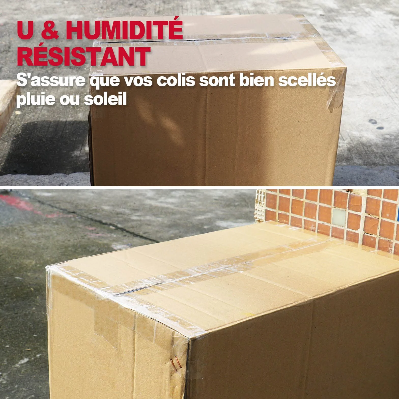 BOMEI PACK 6 rouleaux ruban adhésif transparent 48 mm x 66 m avec dévidoir