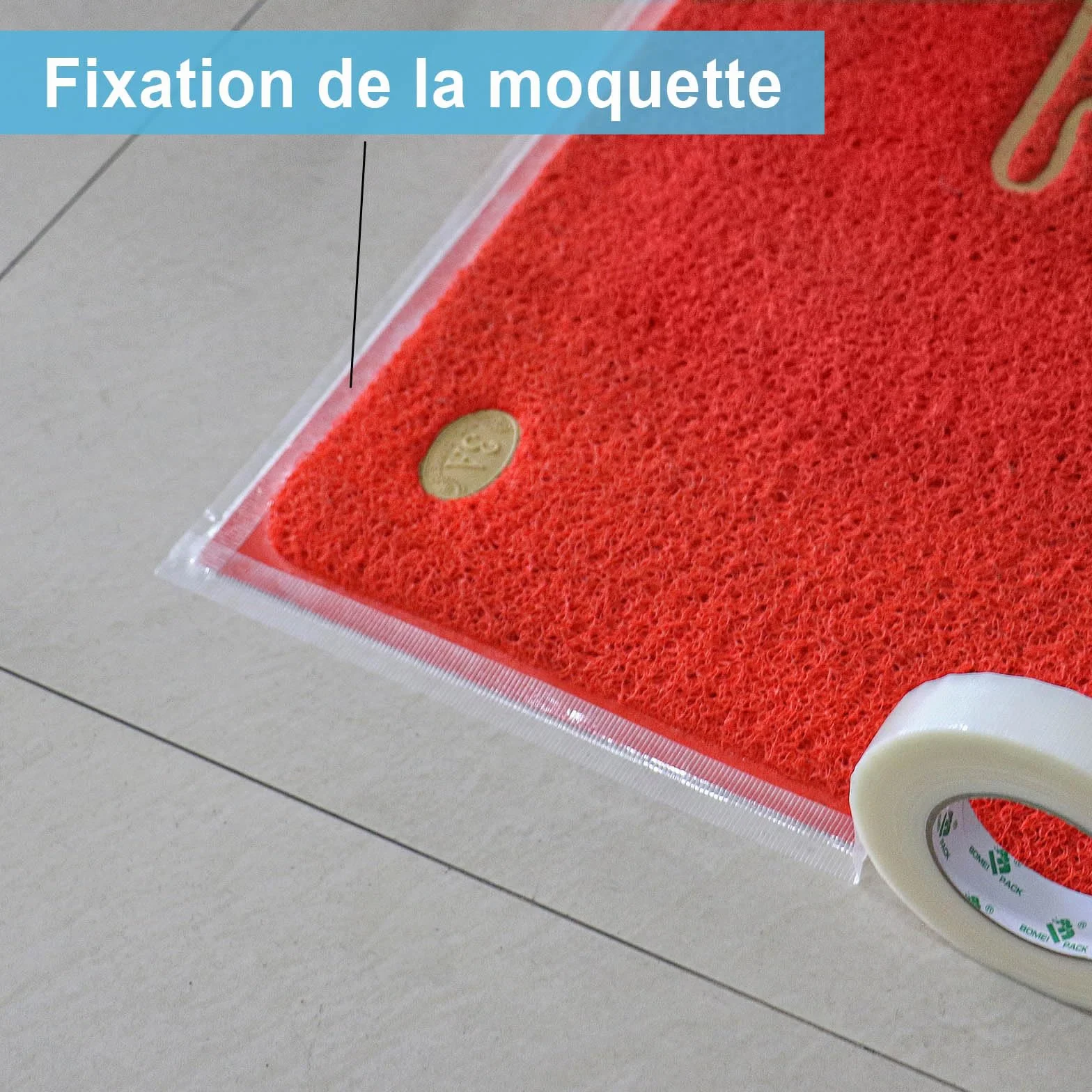 BOMEI PACK Clair Heavy Duty Ruban adhésif duct imperméable résistant sans résidu 25mm x 50m