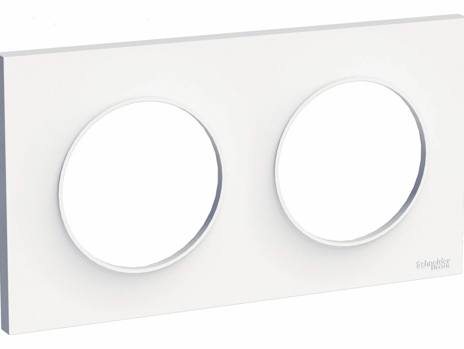 Schneider ODACE 2 Postes Plaque Blanche Pack de 10 Pièces