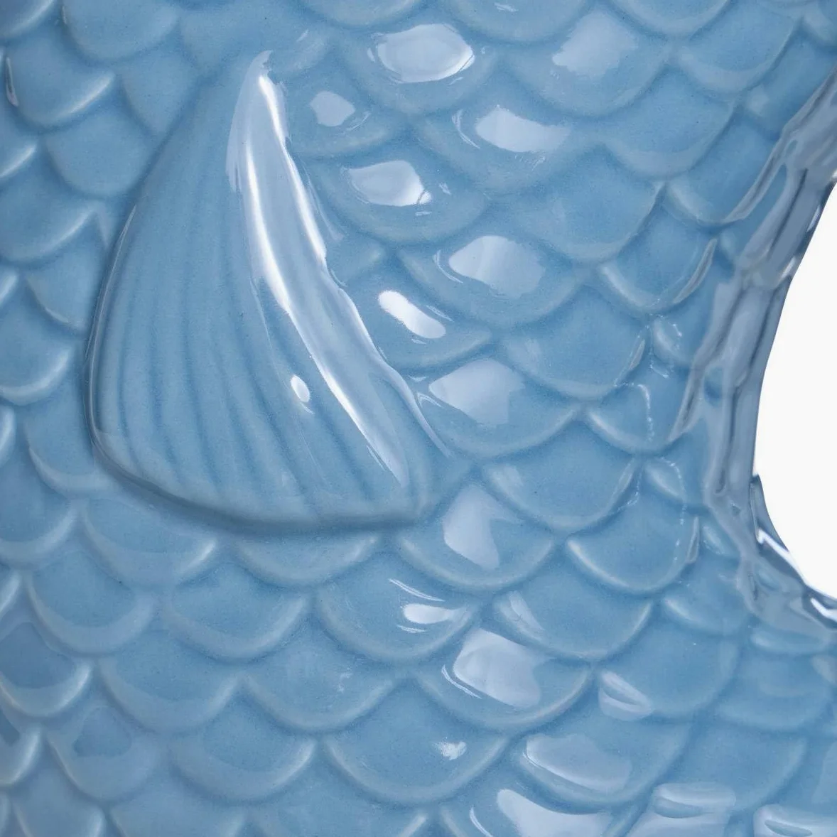 Atmosphera - Vase Ocea Poisson 16,5x11x25 cm - Blanc