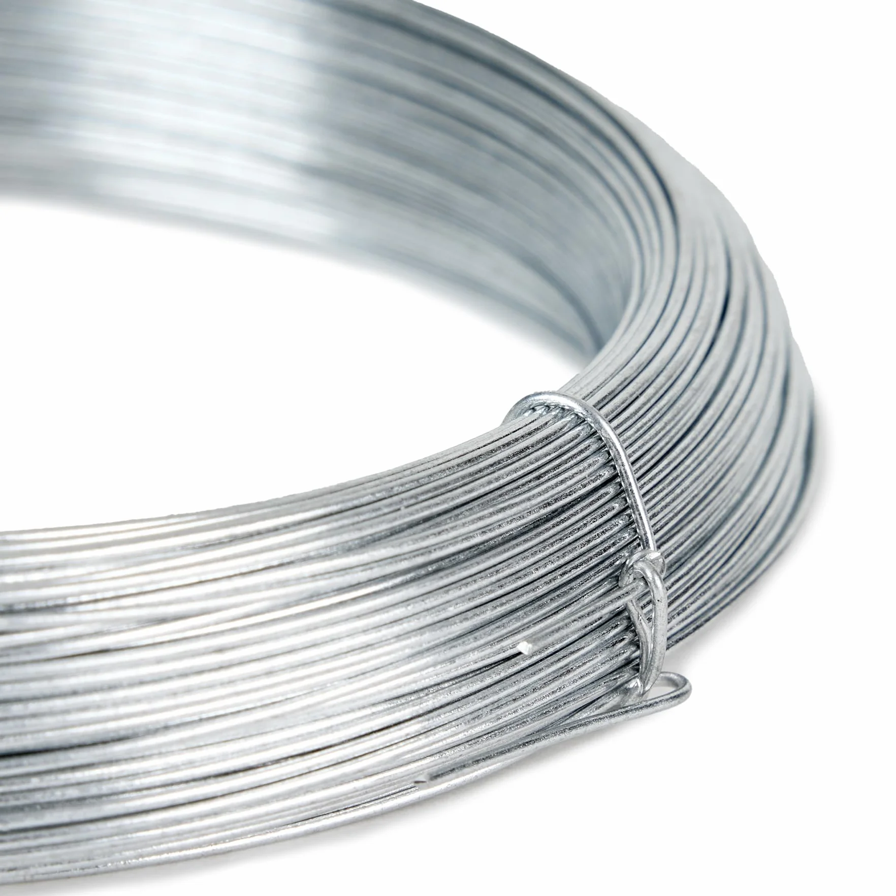 Flandria Fil acier galvanisé 0,7 mm – Bobinot 50 m – Fil métallique souple et résistant pour bricolage, jardinage et fixation – Antirouille