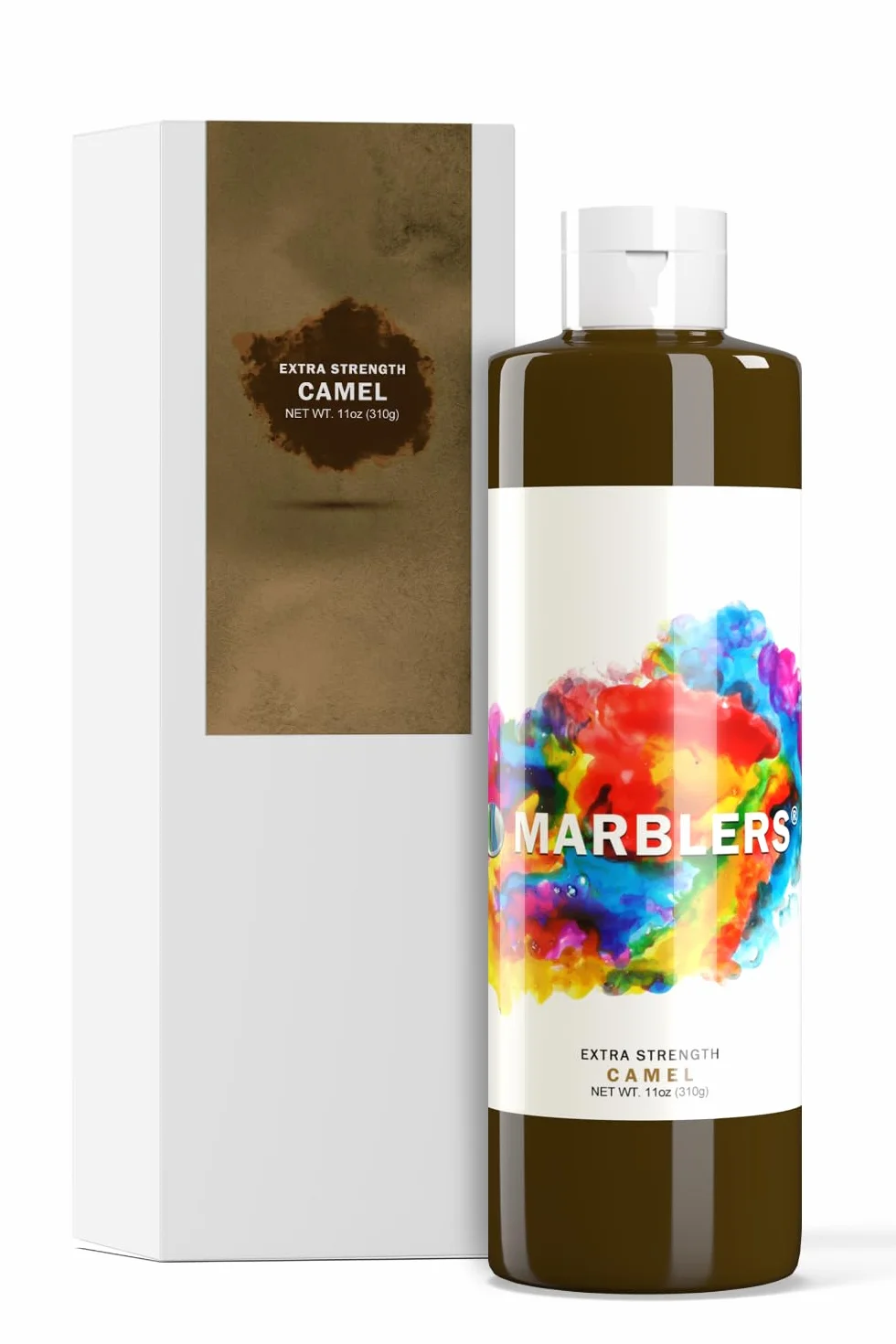 MARBLERS Colorant liquide 310g Brun Chameau Super concentré Pigment pour béton ciment mortier