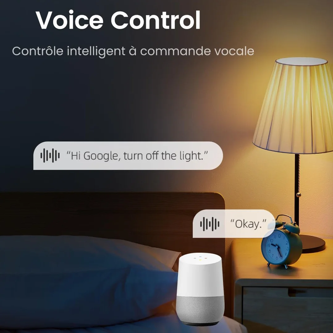 Interrupteur Connecté 16A WiFi Intelligent Compatible Alexa Google Assistant TUYA Smart Life Commande Vocale