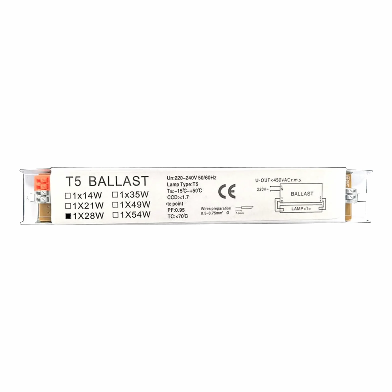 Ballast Électronique Quicktronic Haute Efficacité 220-240V T5 Large Tension Lampe Fluorescente