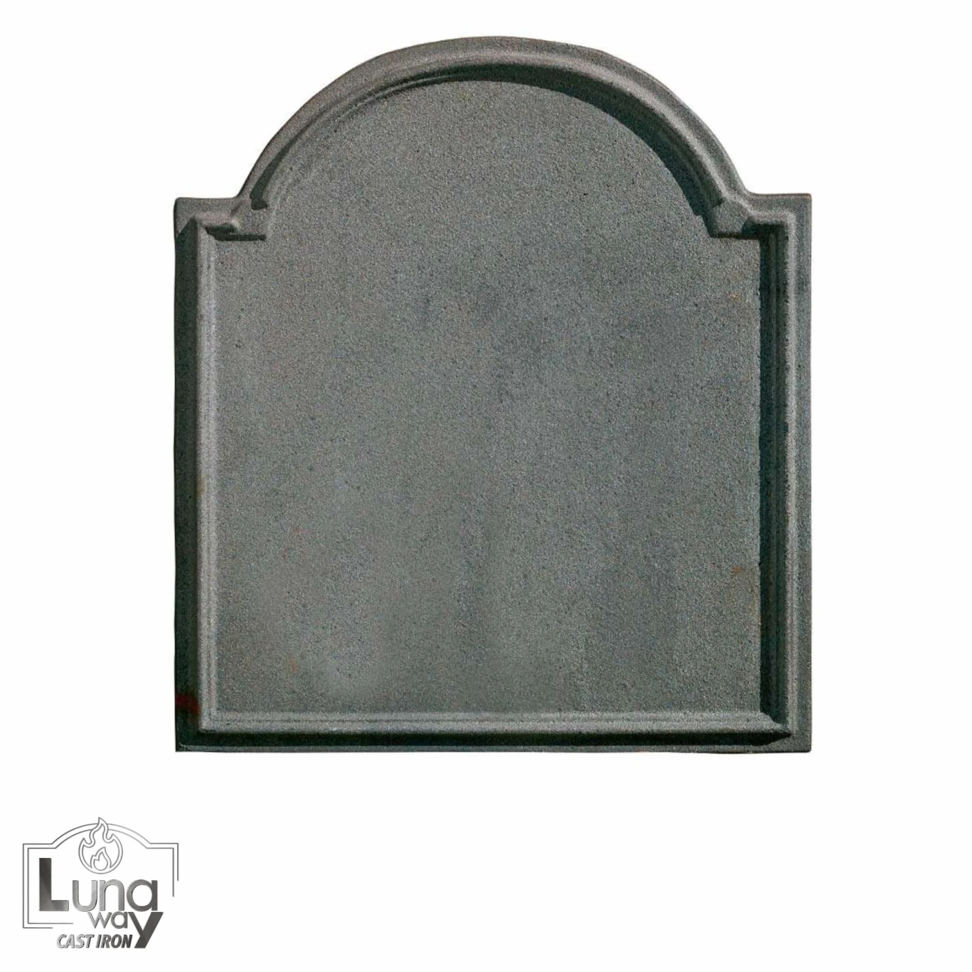 Plaque de Cheminée en Fonte 40 x 46 cm Gris Stocke et Réflète la Chaleur