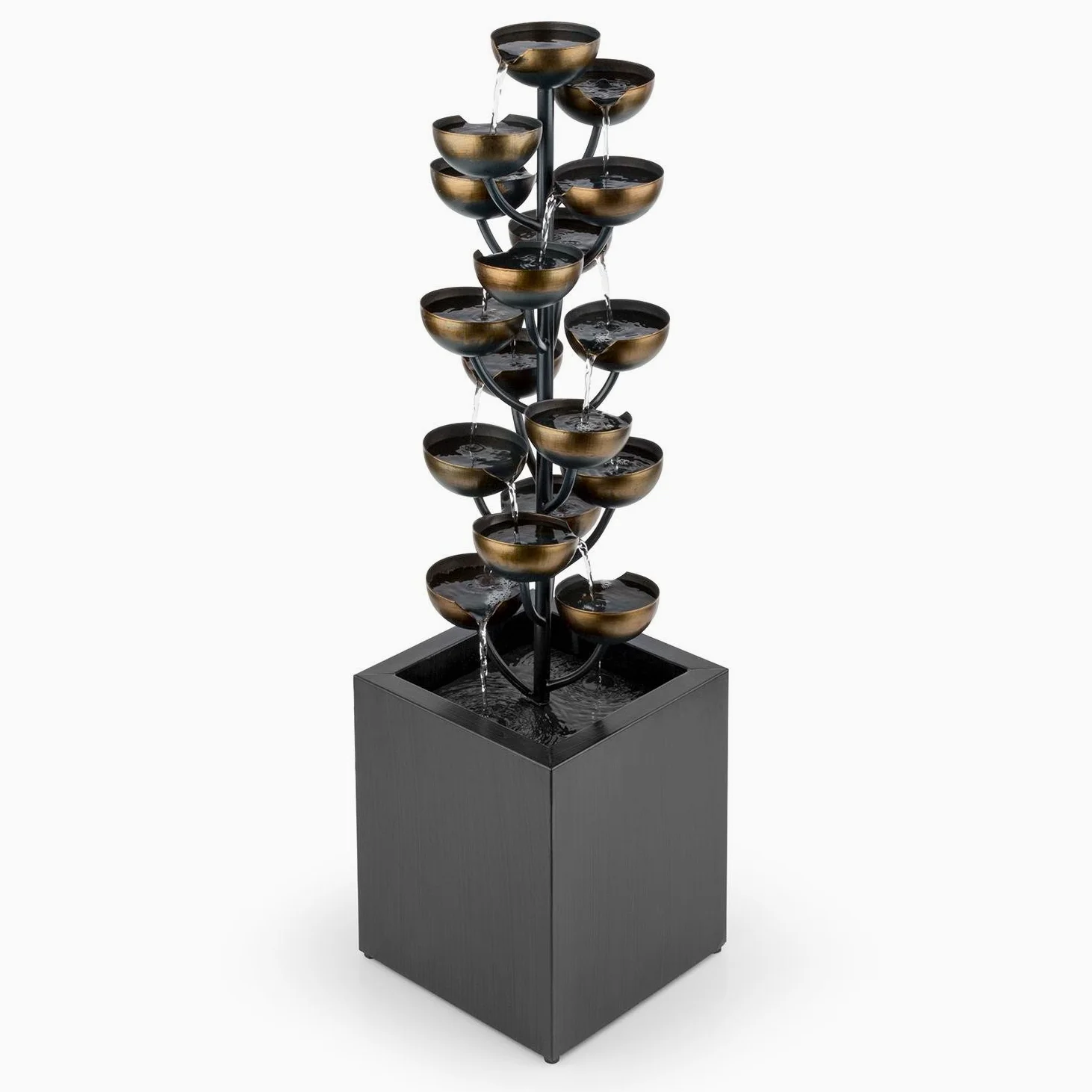 blumfeldt Joshua Tree Fontaine de Jardin à Jet d'eau (Pompe de 7 W, câble de 10 m, Convient à Une Utilisation en intérieur ou en extérieur, Circulation constante d'eau)